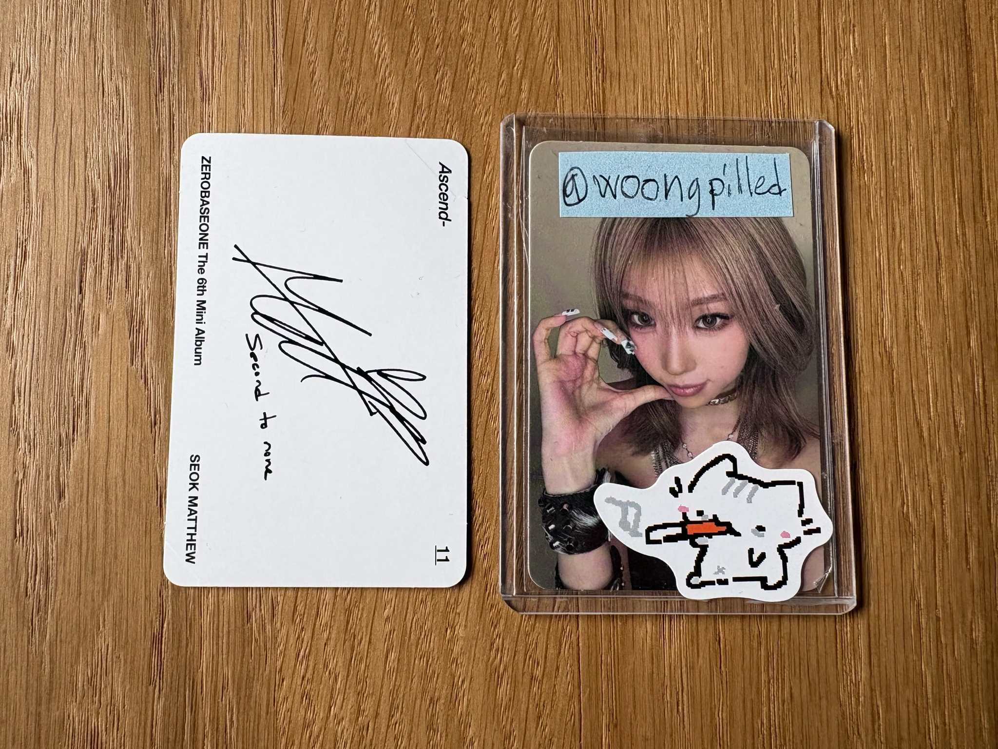 ZEROBASEONE Matthew ZEROBASEONE - Matthew - Ascend- Album album photocard 11 version listing photo 2