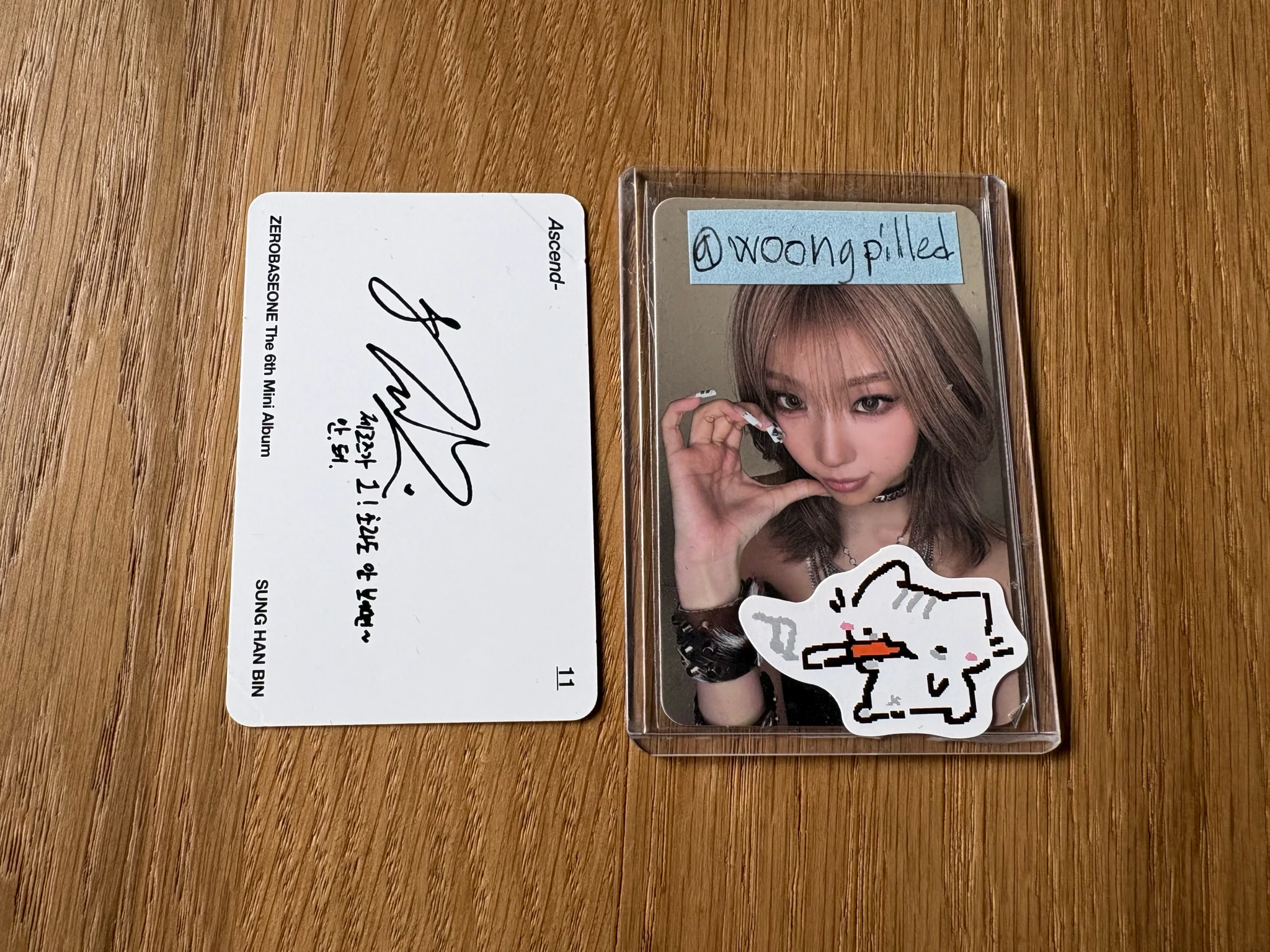 ZEROBASEONE Hanbin ZEROBASEONE - Hanbin - Ascend- Album album photocard 11 version listing photo 2
