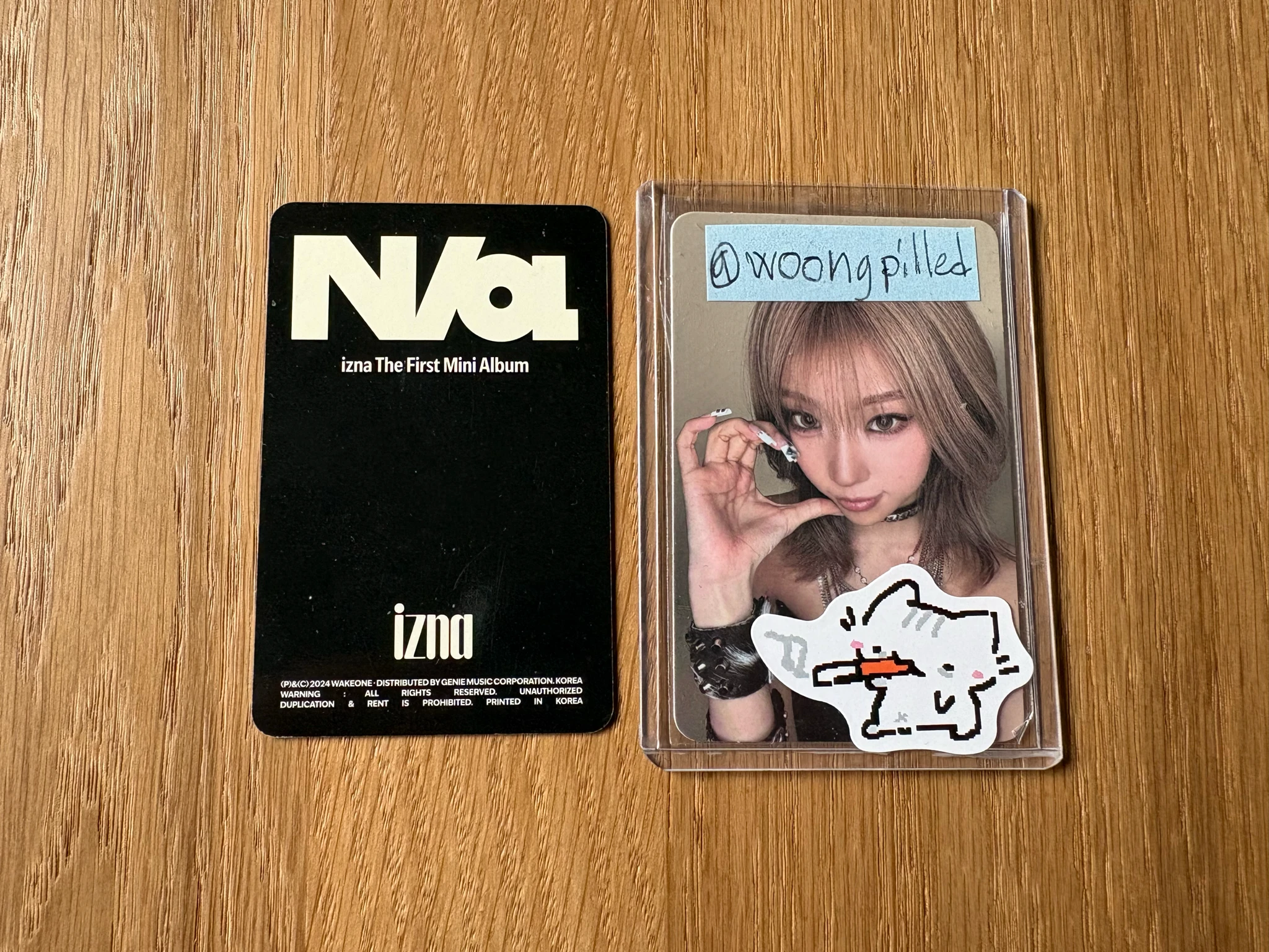 izna izna - N/a Album iz ver KOKO BANG JEEMIN unit album photocard listing photo 2