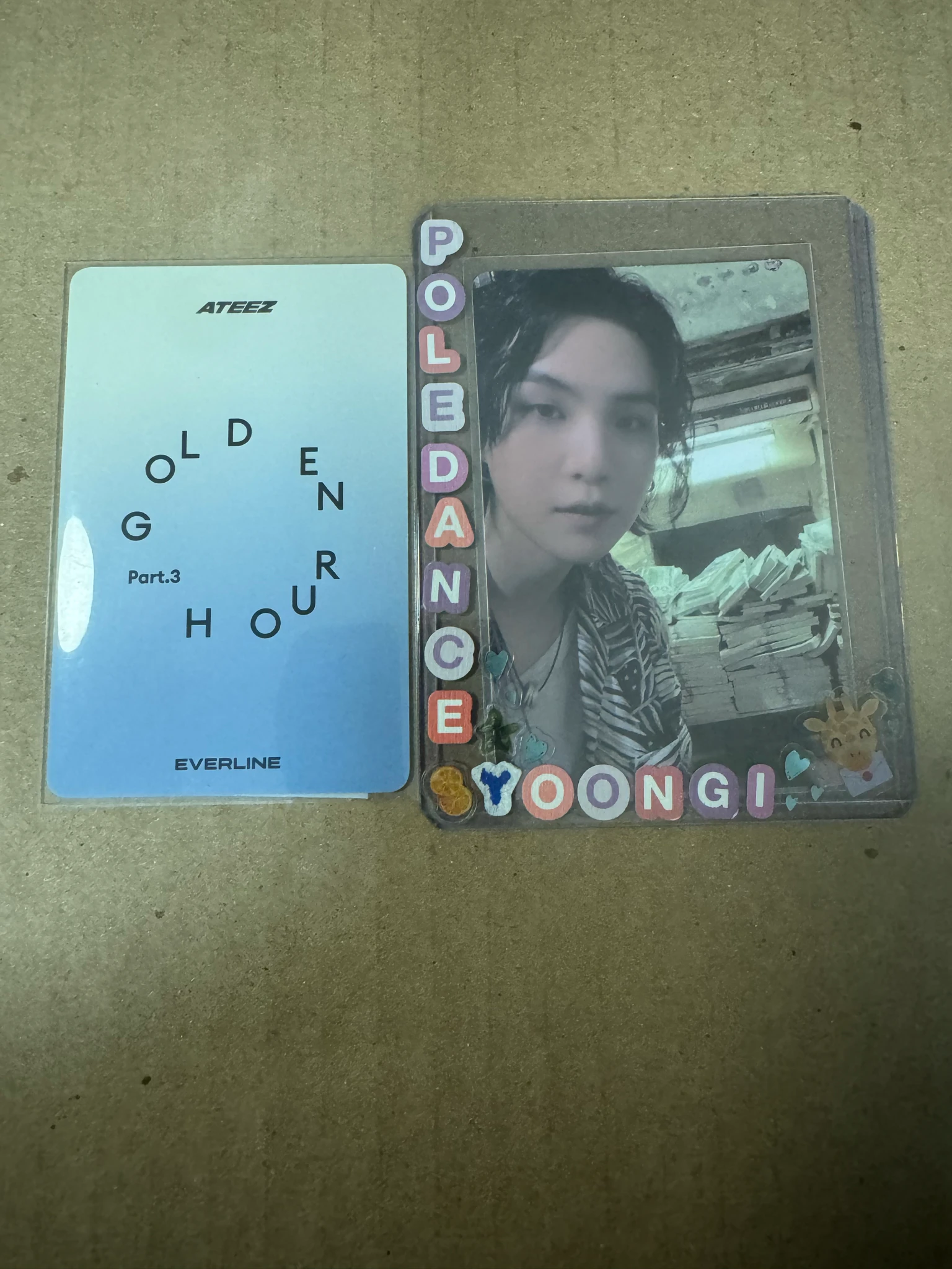 ATEEZ Yunho ATEEZ - Yunho - Golden Hour : Part.3 Album apple music lucky draw line friends trading card soundwave pob (pre-order benefit) everline makestar listing photo 2