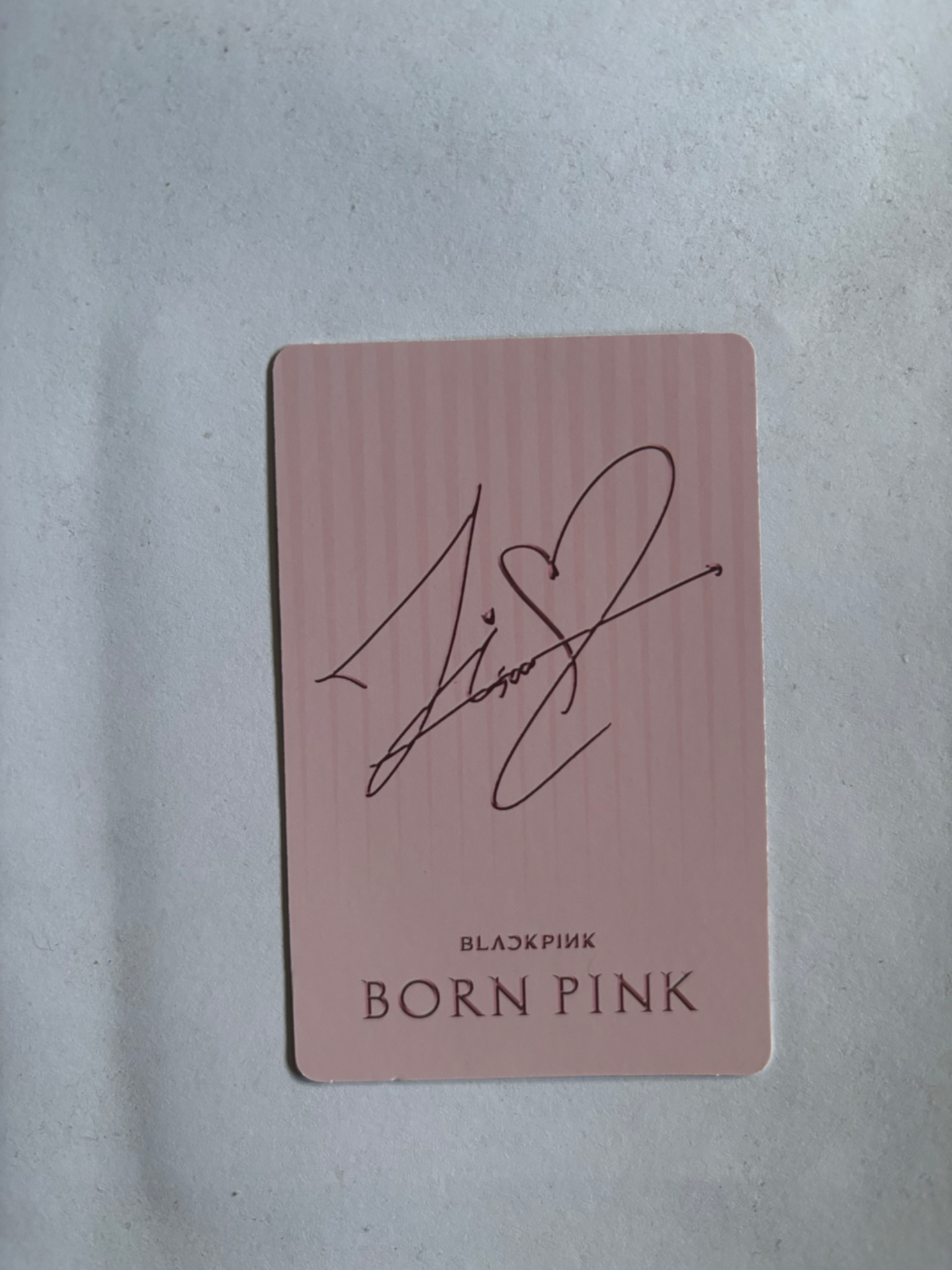 BLACKPINK Jisoo BLACKPINK - Jisoo - BORN PINK Album vinyl photocard listing photo 2