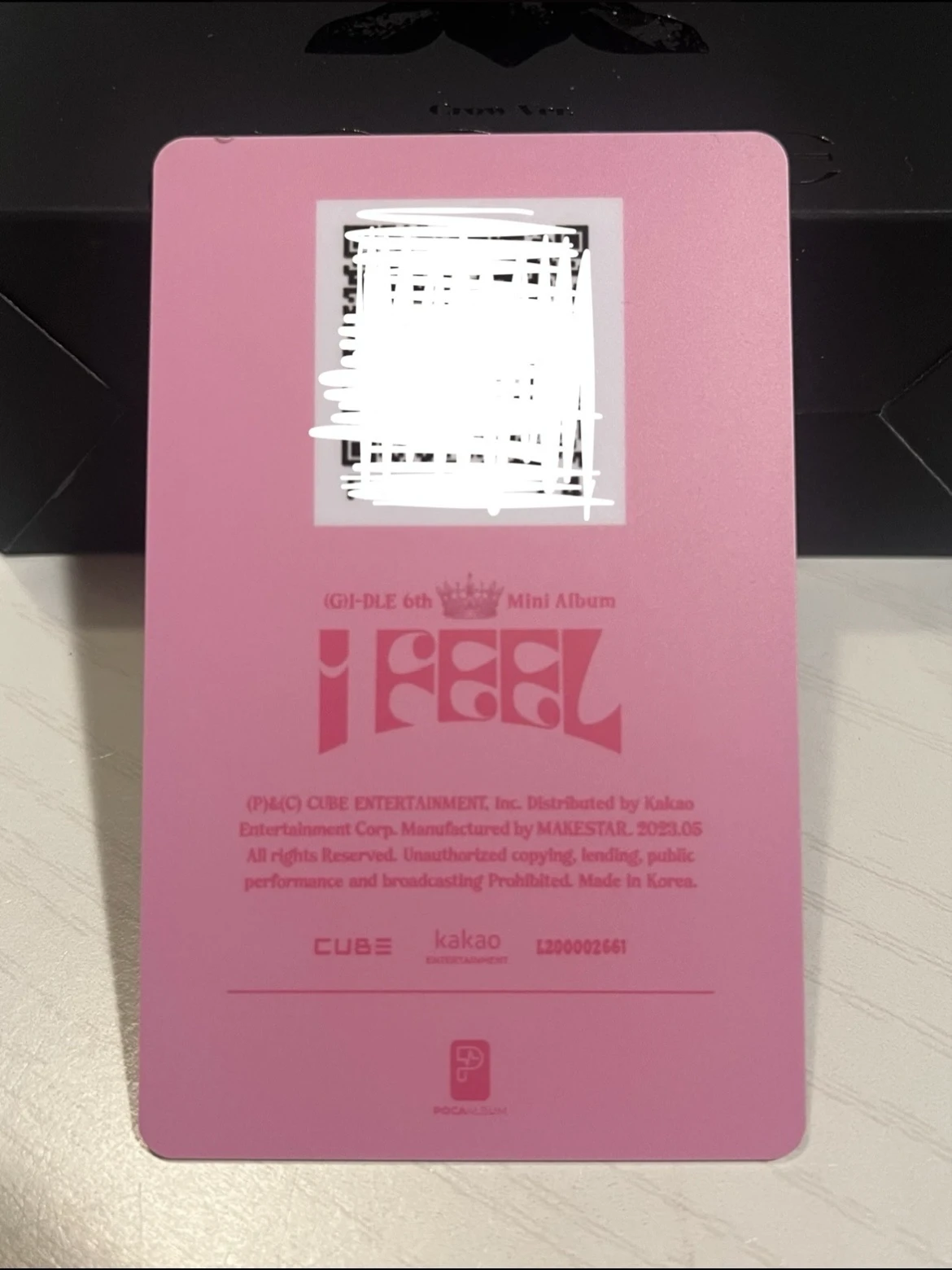 i-dle Soyeon (G)I-DLE - Miyeon - I Feel Album poca album album photocard qr card non-selfie concept photocard pvc card queen version listing photo 2