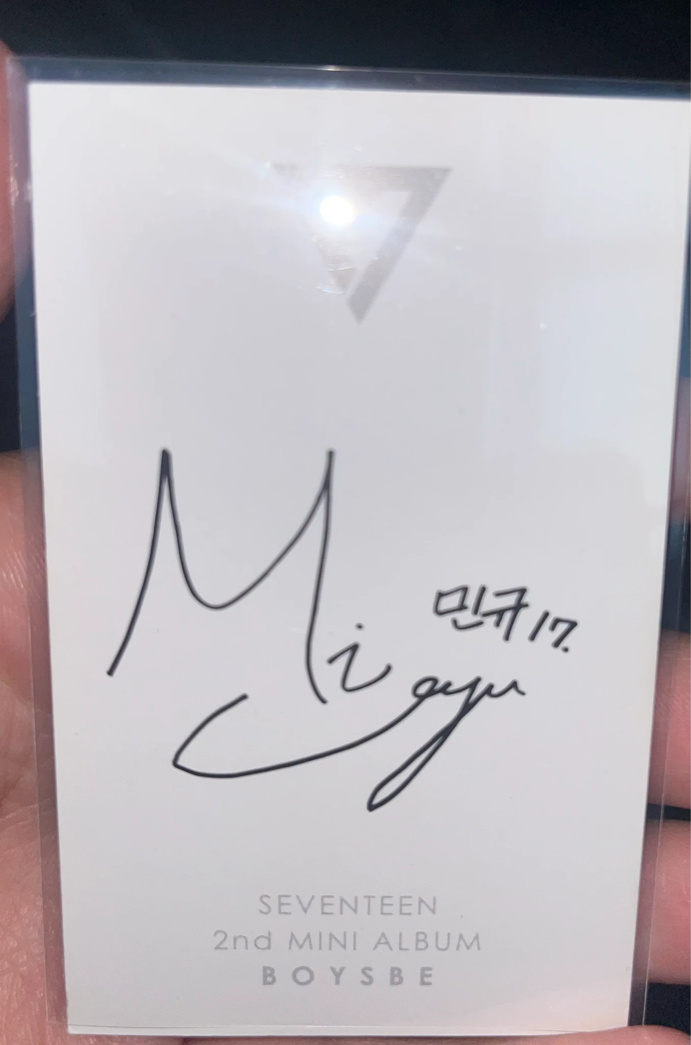 SEVENTEEN Mingyu SEVENTEEN - Mingyu - BOYS BE Album album photocard new version listing photo 2
