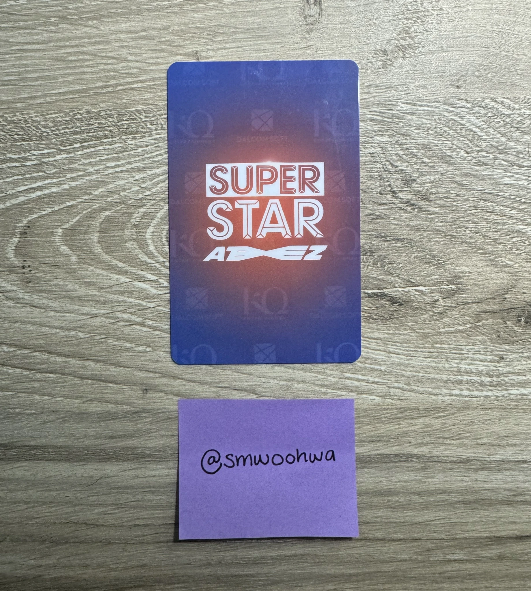 ATEEZ Wooyoung ATEEZ - Wooyoung - SUPERSTAR × ATEEZ Other superstar purchase benefit concert benefit pvc card listing photo 2