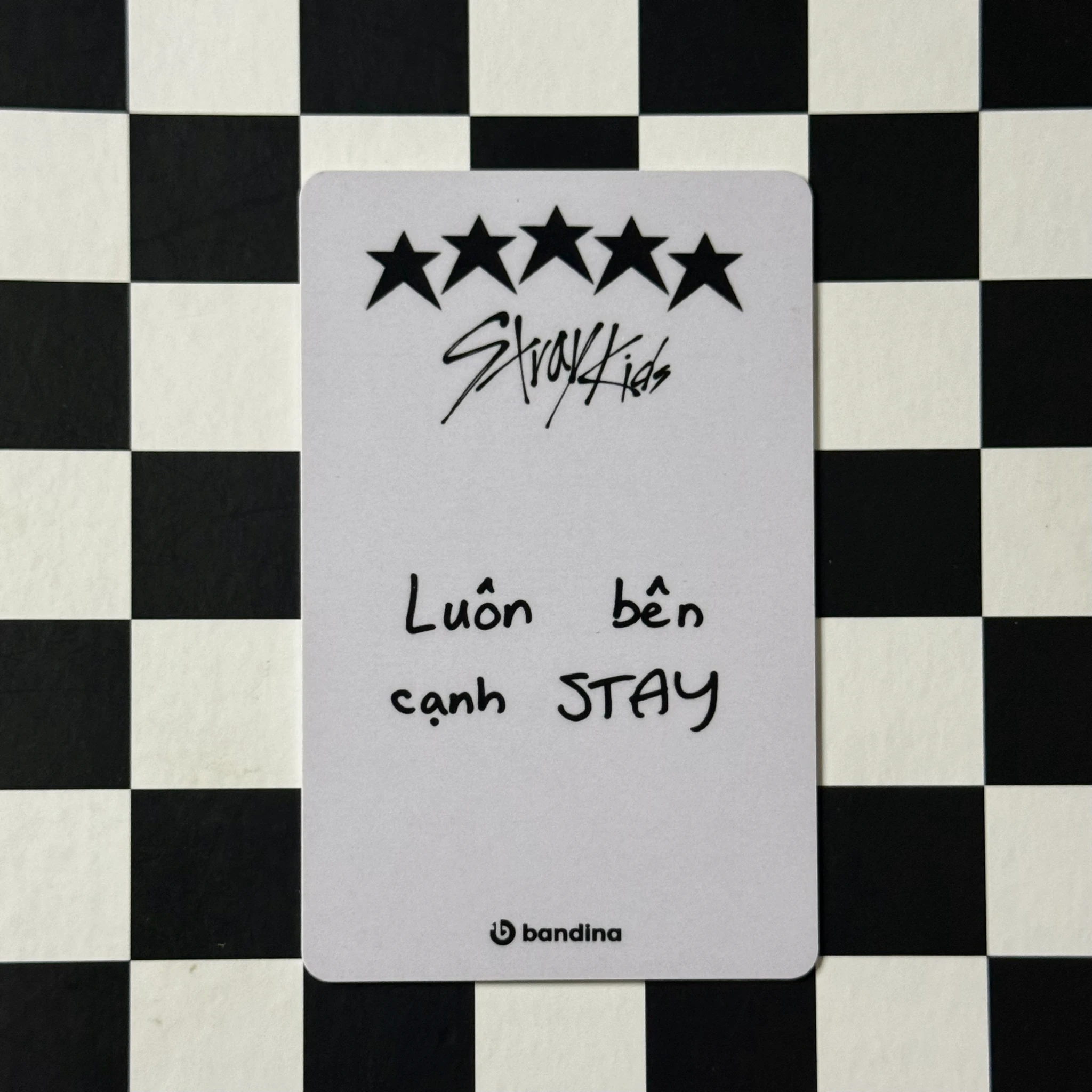 Stray Kids Bang Chan Stray Kids - Bang Chan - 5-STAR Album pre-order benefit (pob) bandina pvc card listing photo 2