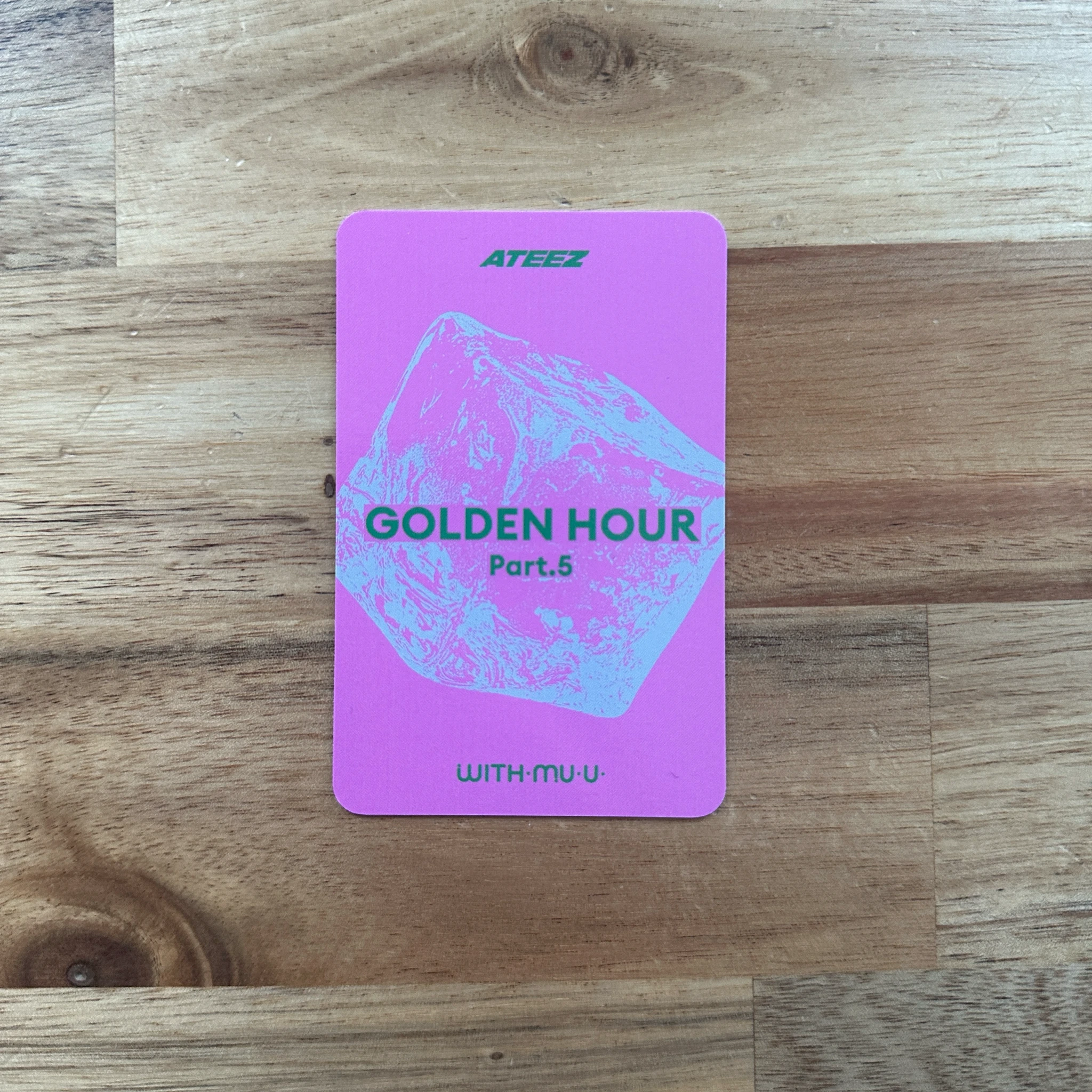 ATEEZ Seonghwa ATEEZ - Seonghwa - GOLDEN HOUR : Part.5 Album withmuu pob (pre-order benefit) keyring version album inclusion listing photo 2