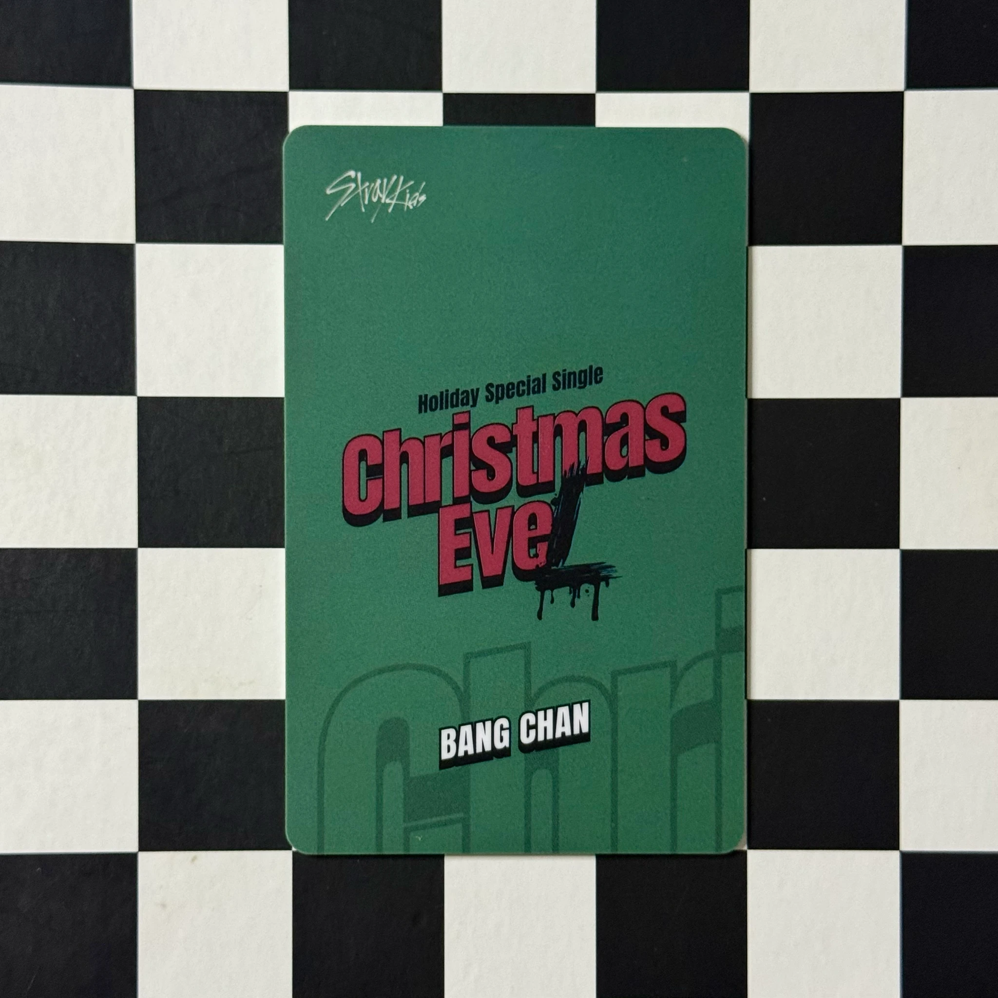 Stray Kids Bang Chan Stray Kids - Bang Chan - Christmas EveL Album soundwave lucky draw pvc card listing photo 2