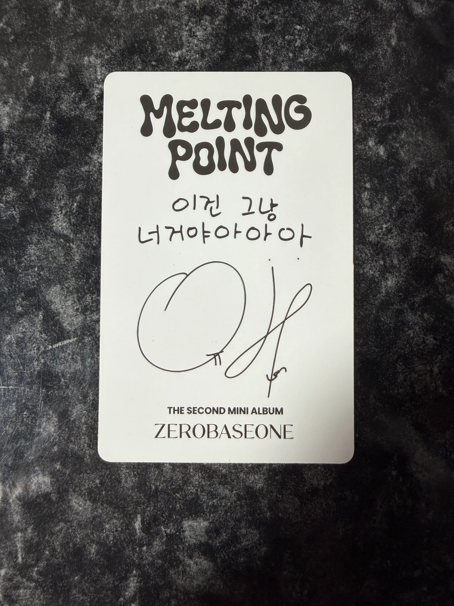 ZEROBASEONE Yujin ZEROBASEONE - Yujin - Melting Point Album loyalty version B version album photocard listing photo 2