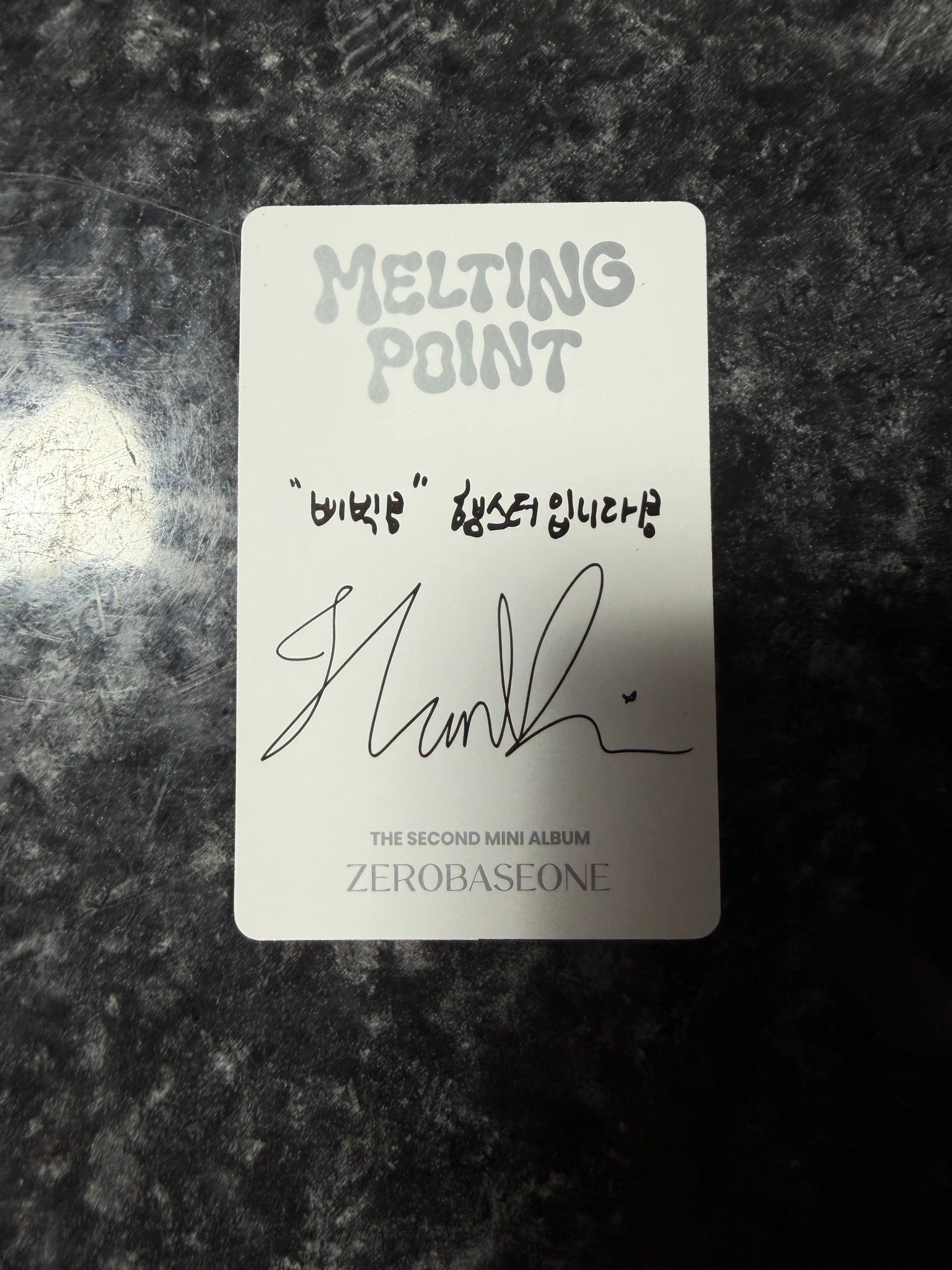 ZEROBASEONE Hanbin ZEROBASEONE - Hanbin - Melting Point Album digipack ver. listing photo 2