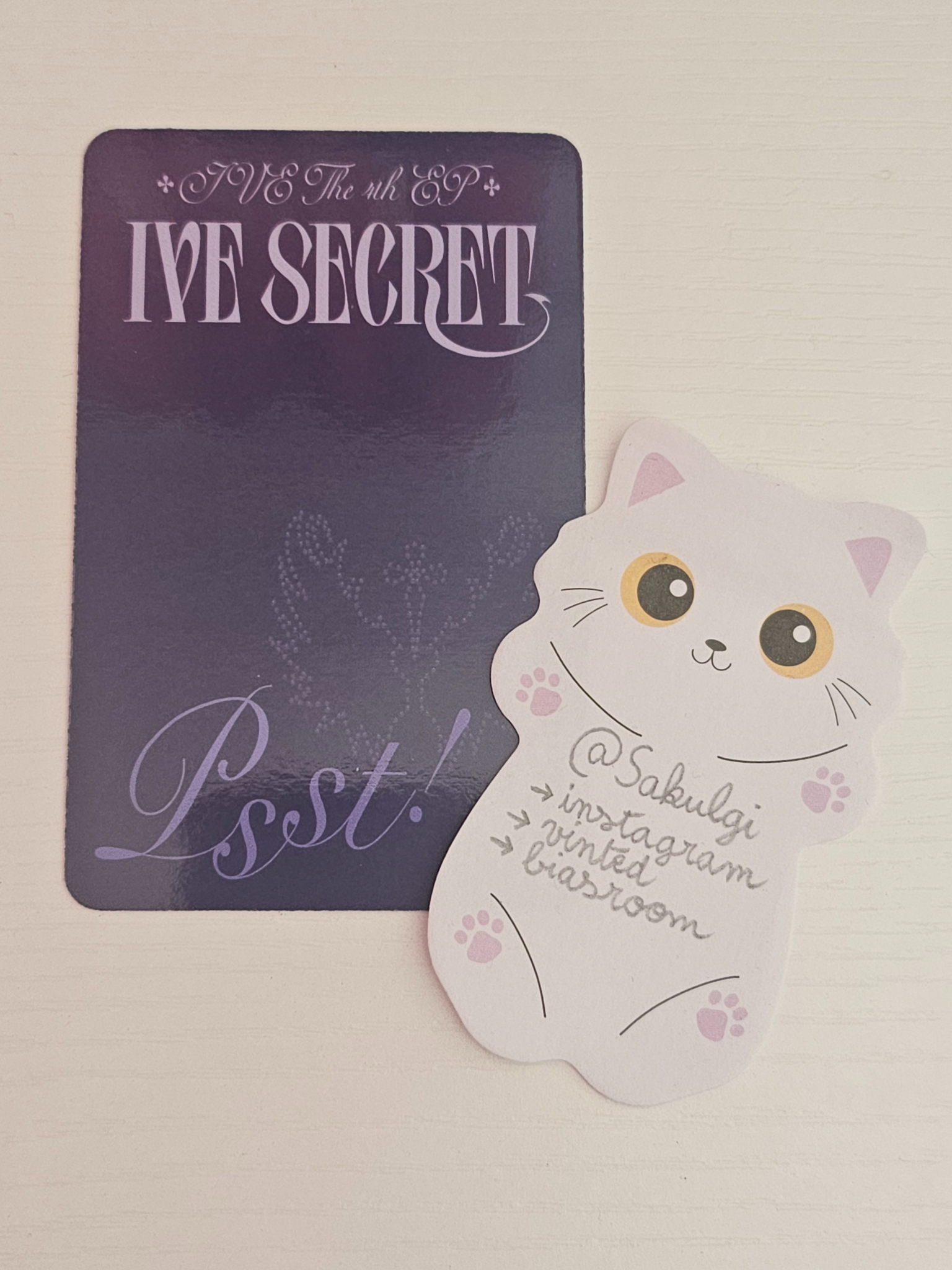 IVE Yujin IVE - Yujin - IVE SECRET Album album photocard psst! version listing photo 2