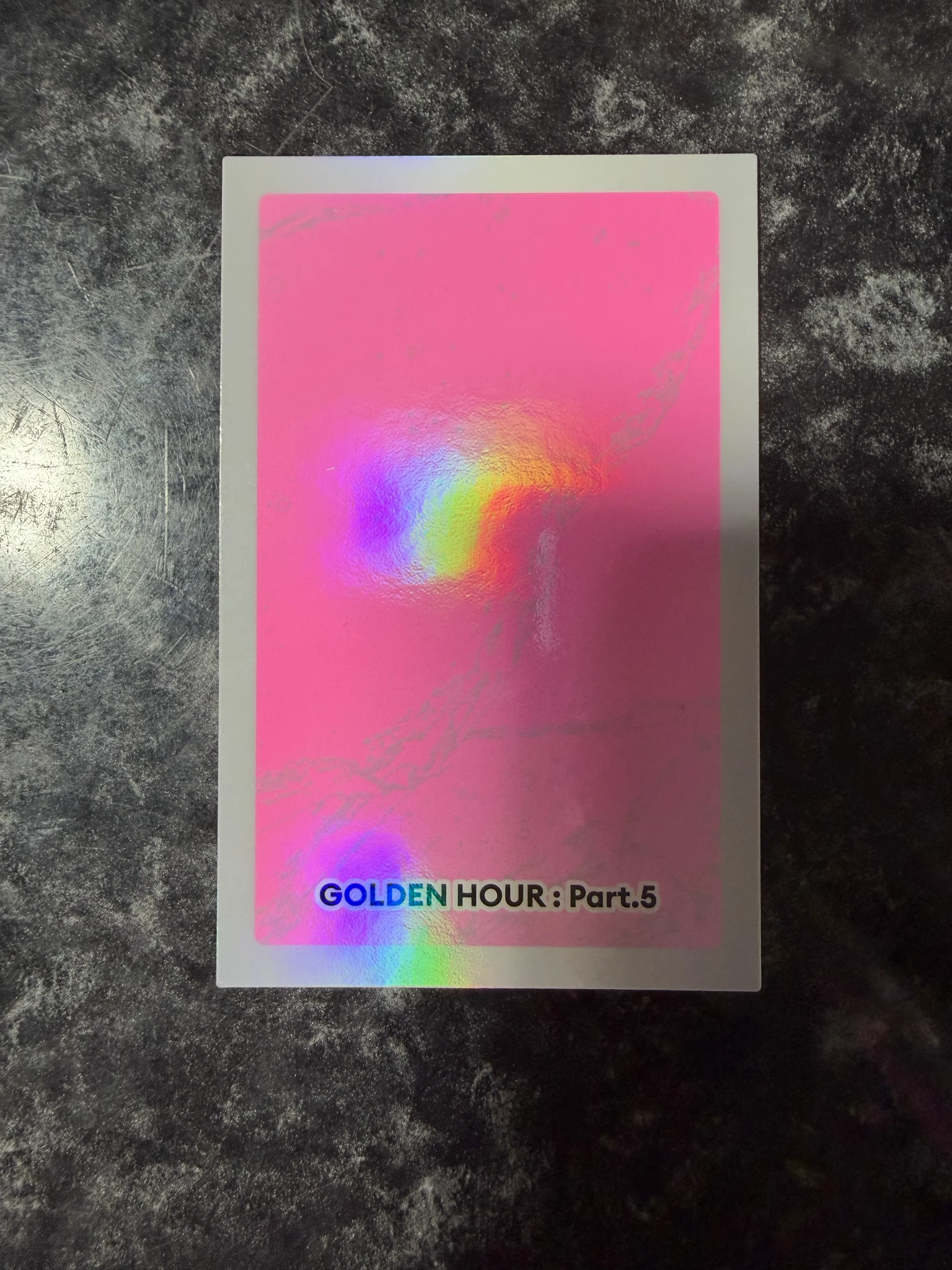 ATEEZ Hongjoong ATEEZ - Hongjoong - GOLDEN HOUR : Part.5 Album album inclusion A version holographic (hologram) listing photo 2