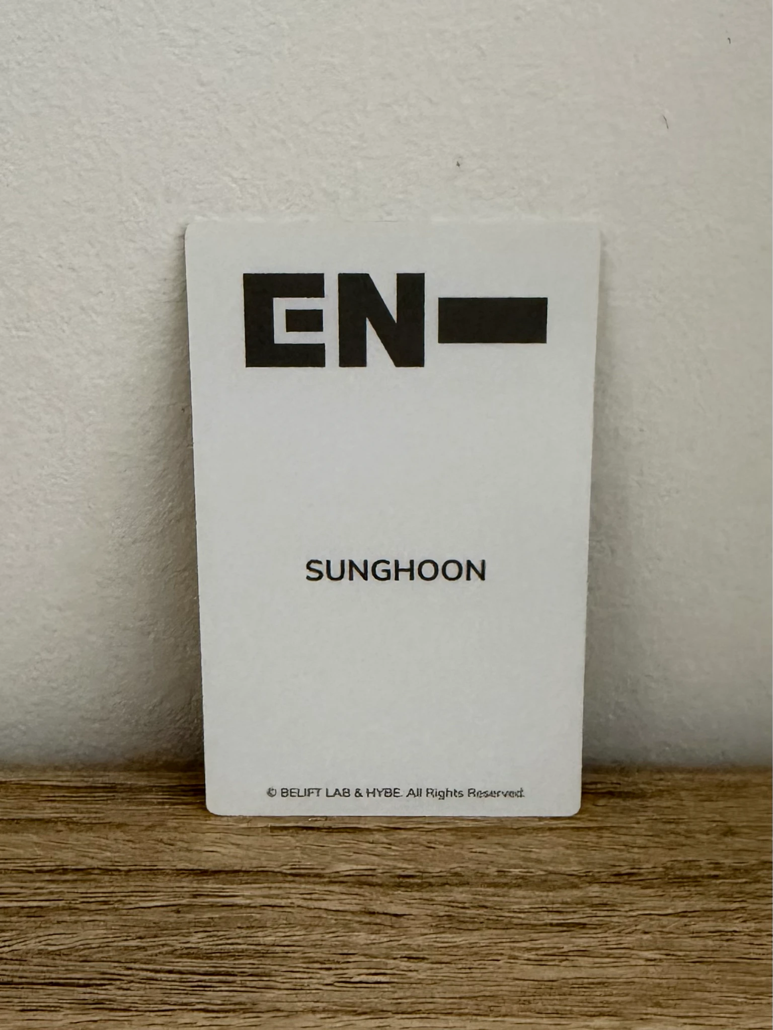 ENHYPEN Sunghoon ENHYPEN - Sunghoon - Official Light Stick Ver. 2 Other lightstick photocard set listing photo 2