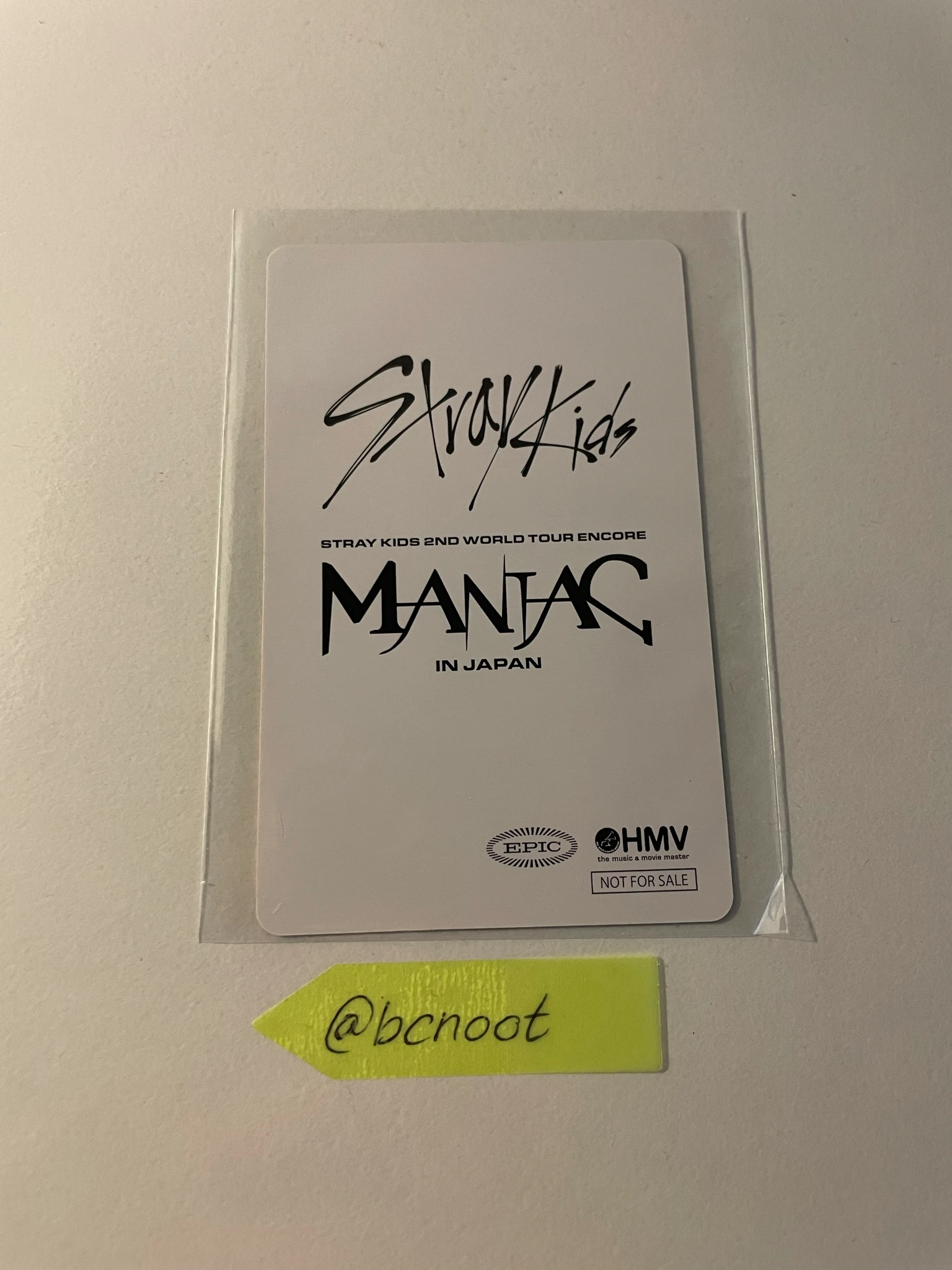 Stray Kids Changbin Stray Kids - Changbin - 2nd World Tour MANIAC ENCORE in JAPAN Blu-ray Other hmv pre-order benefit (pob) listing photo 2