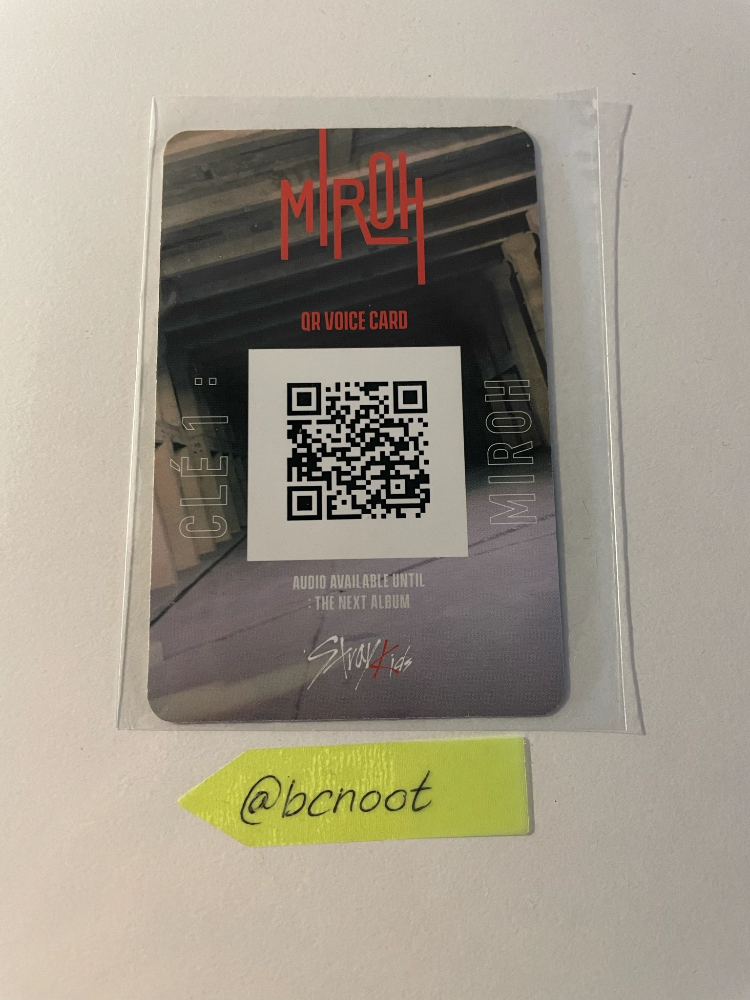 Stray Kids Changbin Stray Kids - Changbin - Clé 1: Miroh Album album photocard Logo Ver. listing photo 2