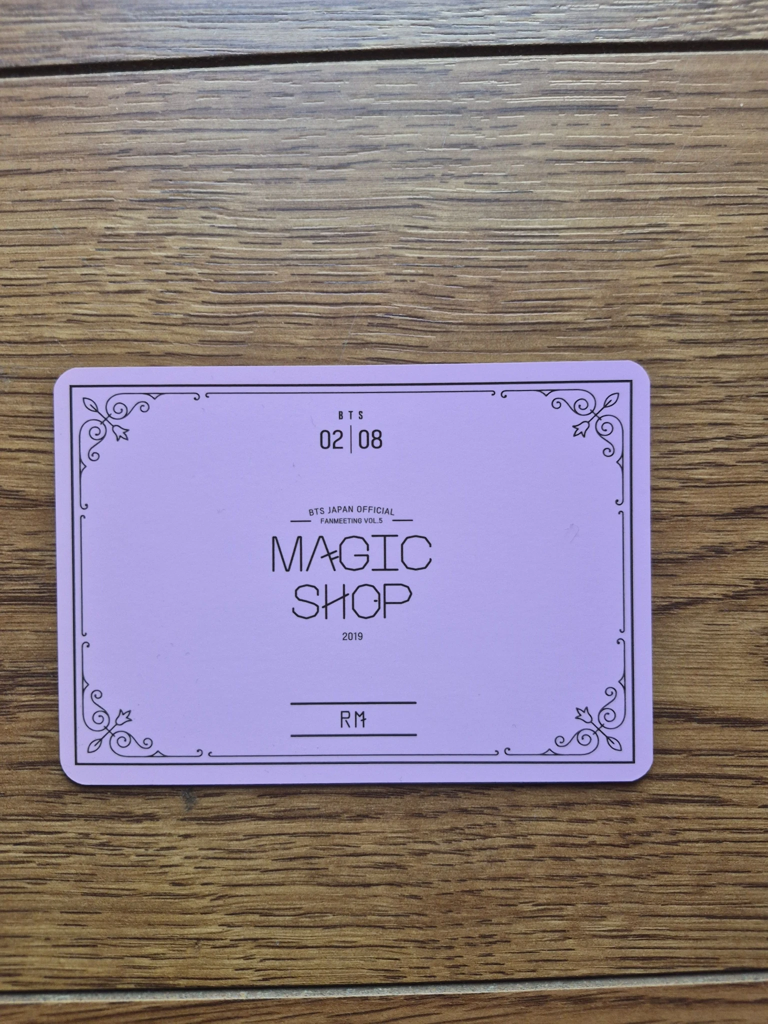 BTS RM BTS - RM - Japan Official Fanmeeting Vol.5 - Magic Shop Event mini photocard listing photo 2