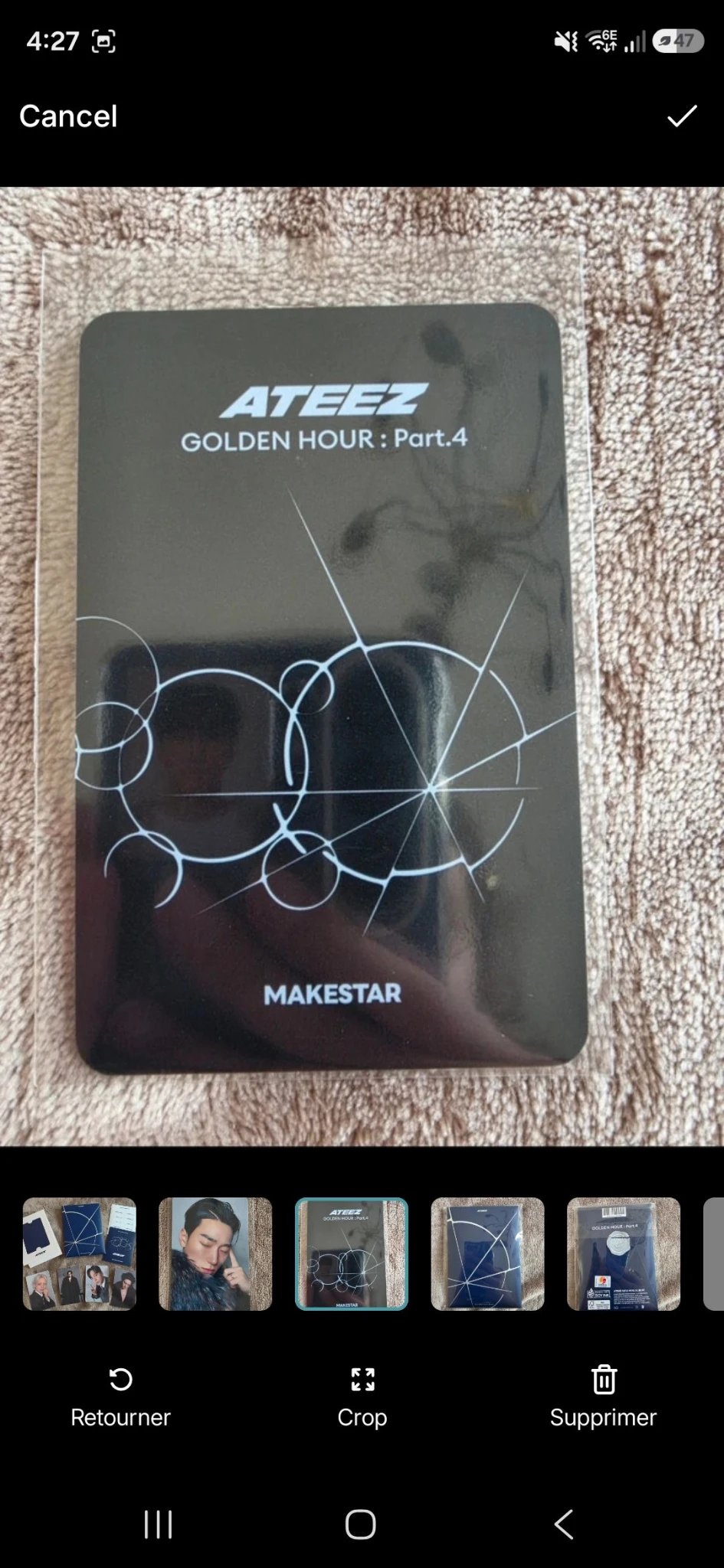 ATEEZ San ATEEZ - San - Golden Hour : Part.4 Album round 2 makestar fansign listing photo 2