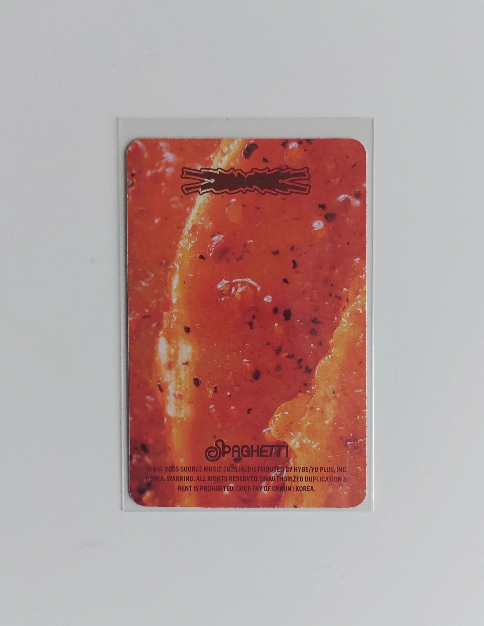 LE SSERAFIM Huh Yunjin LE SSERAFIM - Huh Yunjin - SPAGHETTI Album album photocard cheeky neon pepper version listing photo 2