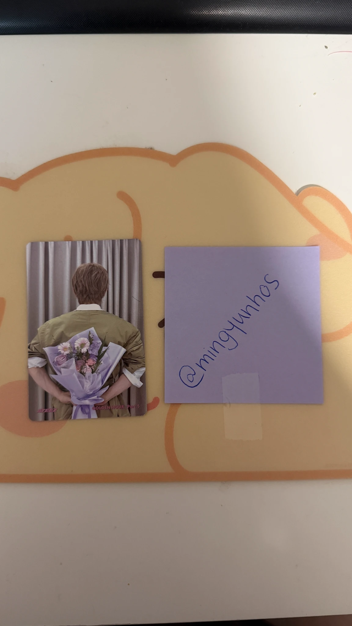 ATEEZ Yeosang ATEEZ - Yeosang - GOLDEN HOUR : Part.5 Album pob (pre-order benefit) toktoq digipack version double-sided listing photo 2