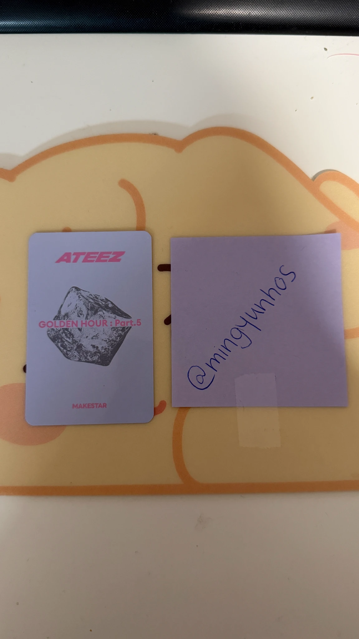 ATEEZ Mingi ATEEZ - Mingi - GOLDEN HOUR : Part.5 Album makestar cd player pob (pre-order benefit) listing photo 2