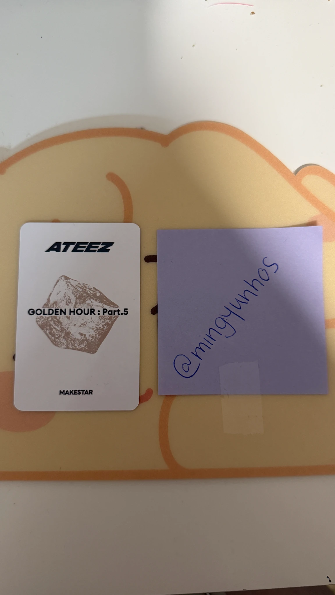 ATEEZ Hongjoong ATEEZ - Hongjoong - GOLDEN HOUR : Part.5 Album lucky draw (LD) makestar listing photo 2