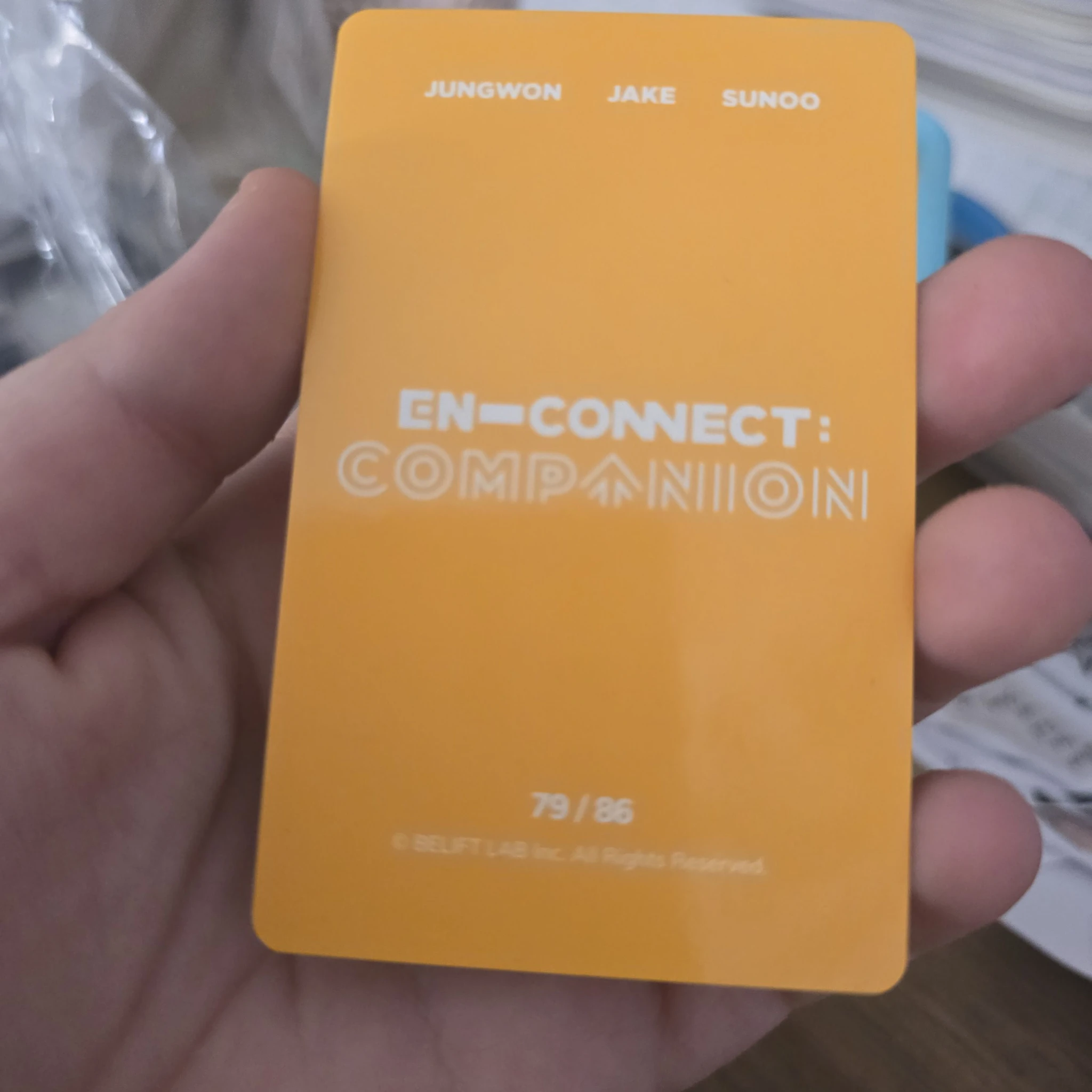ENHYPEN ENHYPEN - Jake & Jungwon & Sunoo - EN-CONNECT : COMPANION Event trading card listing photo 2