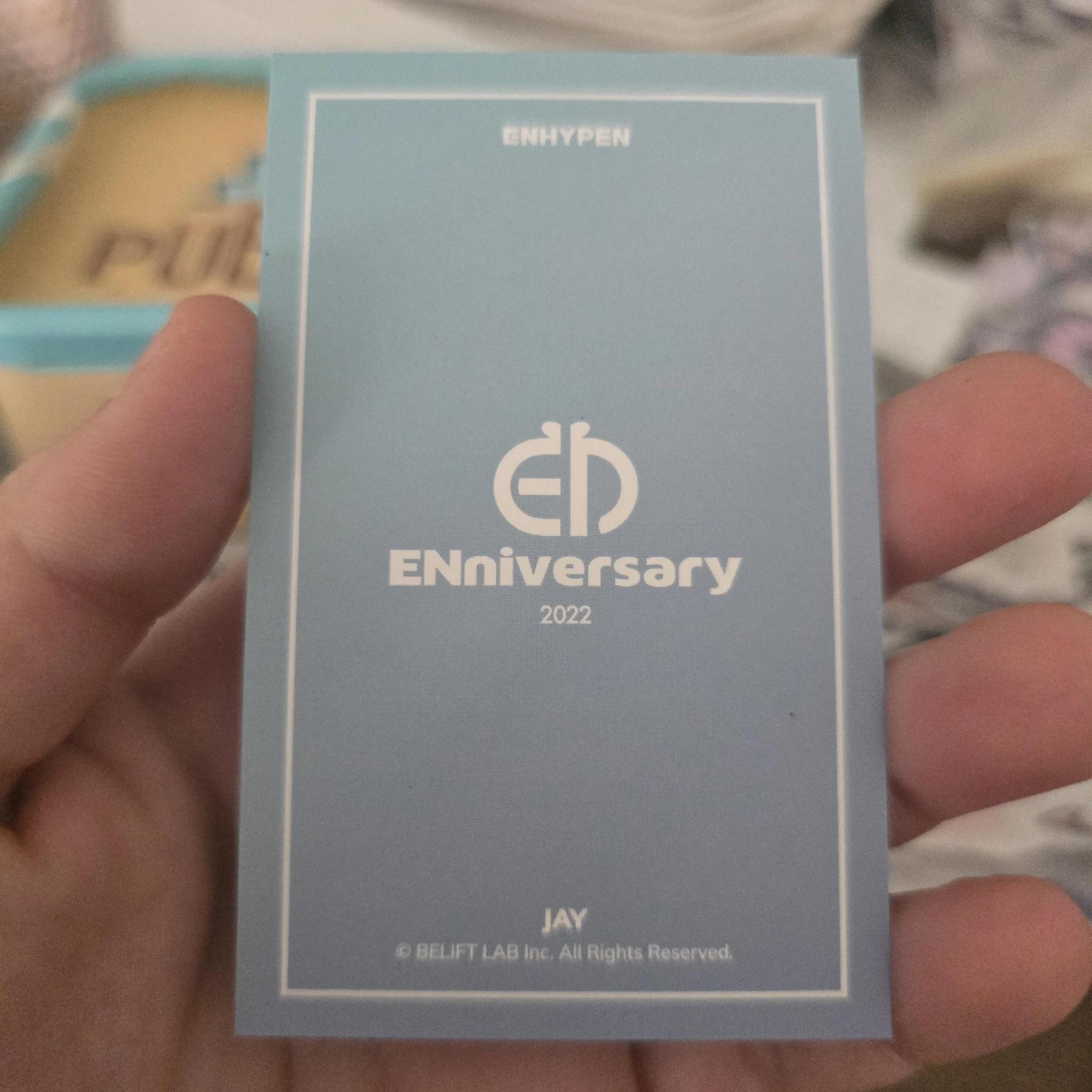 ENHYPEN Jay ENHYPEN - Jay - 2nd ENniversary Event merch photocard binder note listing photo 2