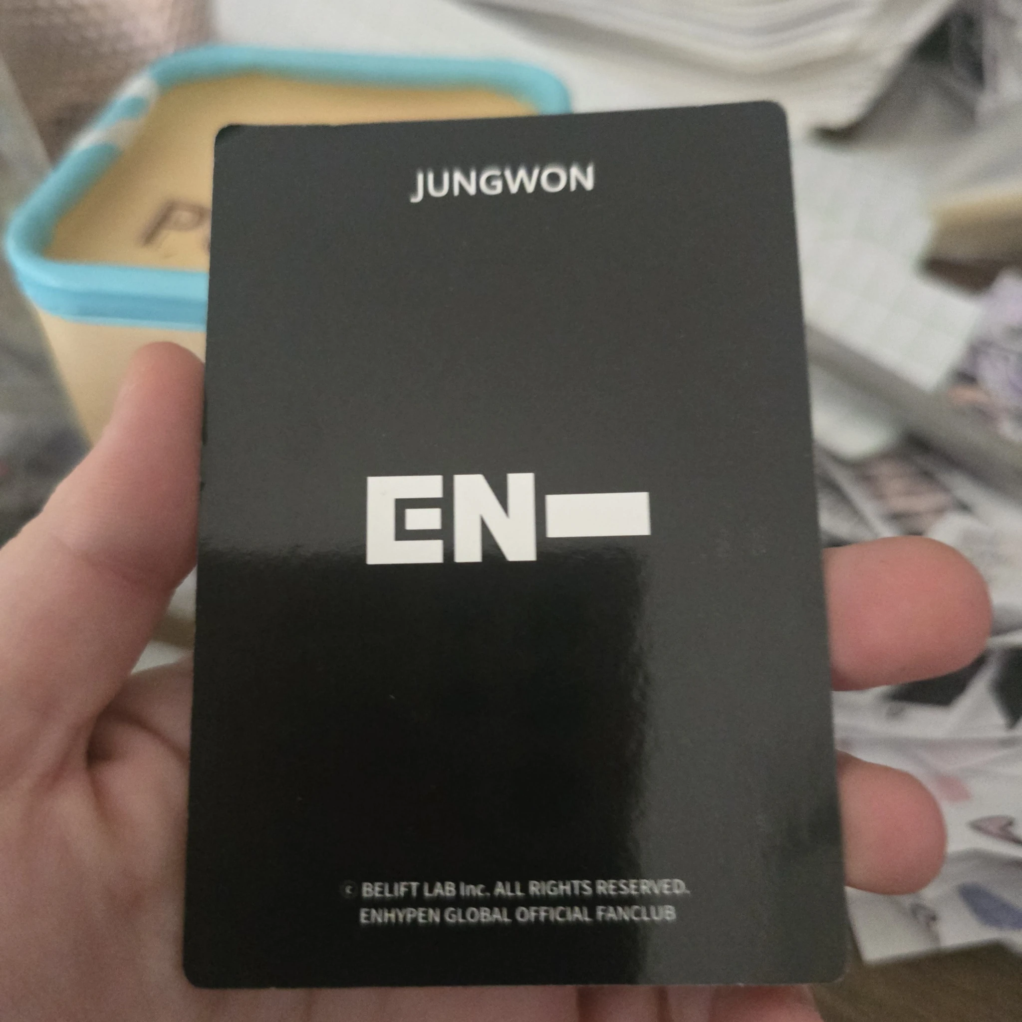 ENHYPEN Jungwon ENHYPEN - Jungwon - 1st ENGENE Membership Kit Other membership photocard set listing photo 2