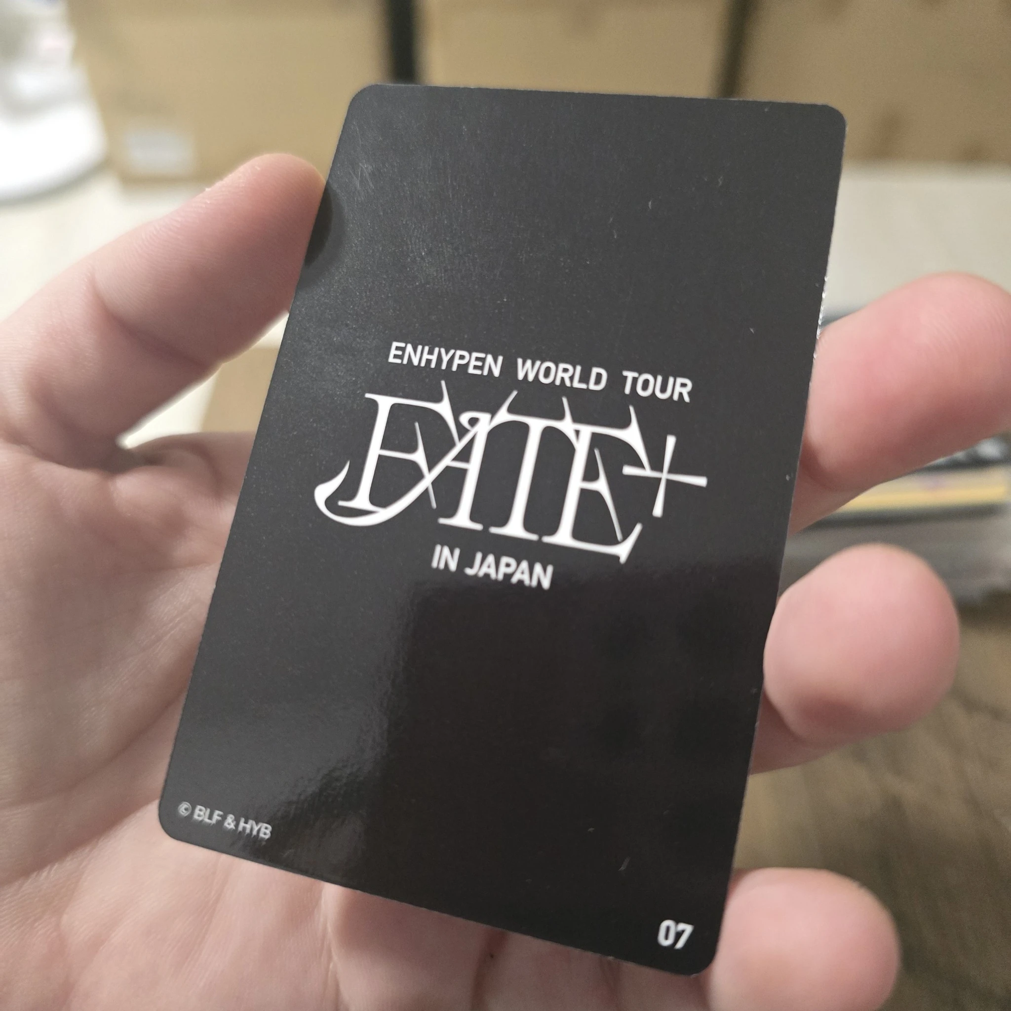 ENHYPEN Ni-ki ENHYPEN - Ni-ki - World Tour 'Fate Plus' Event trading card japan merch photocard listing photo 2