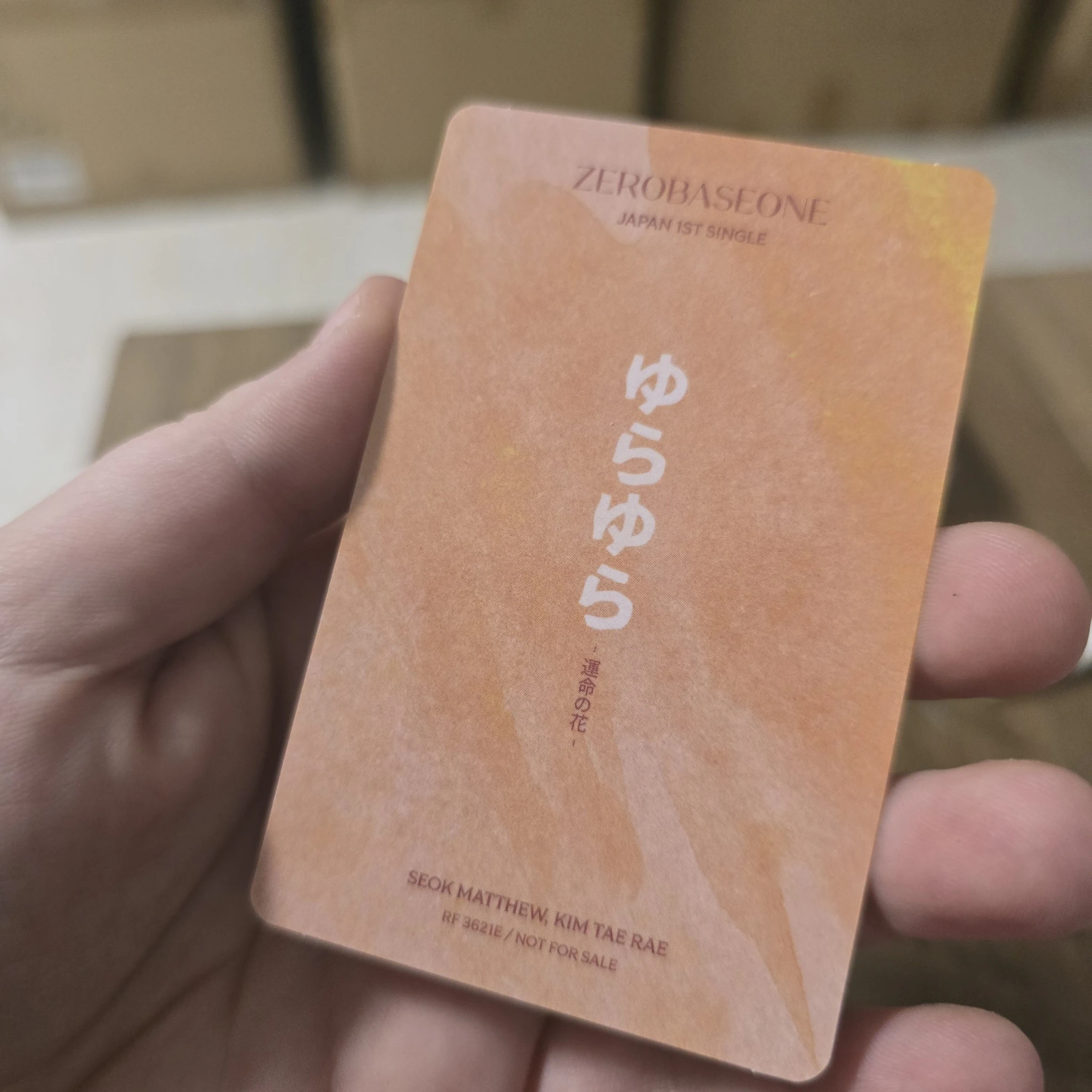 ZEROBASEONE ZEROBASEONE - Taerae & Matthew - Yura Yura (ゆらゆら -運命の花-) Album album photocard japanese album standard version listing photo 2