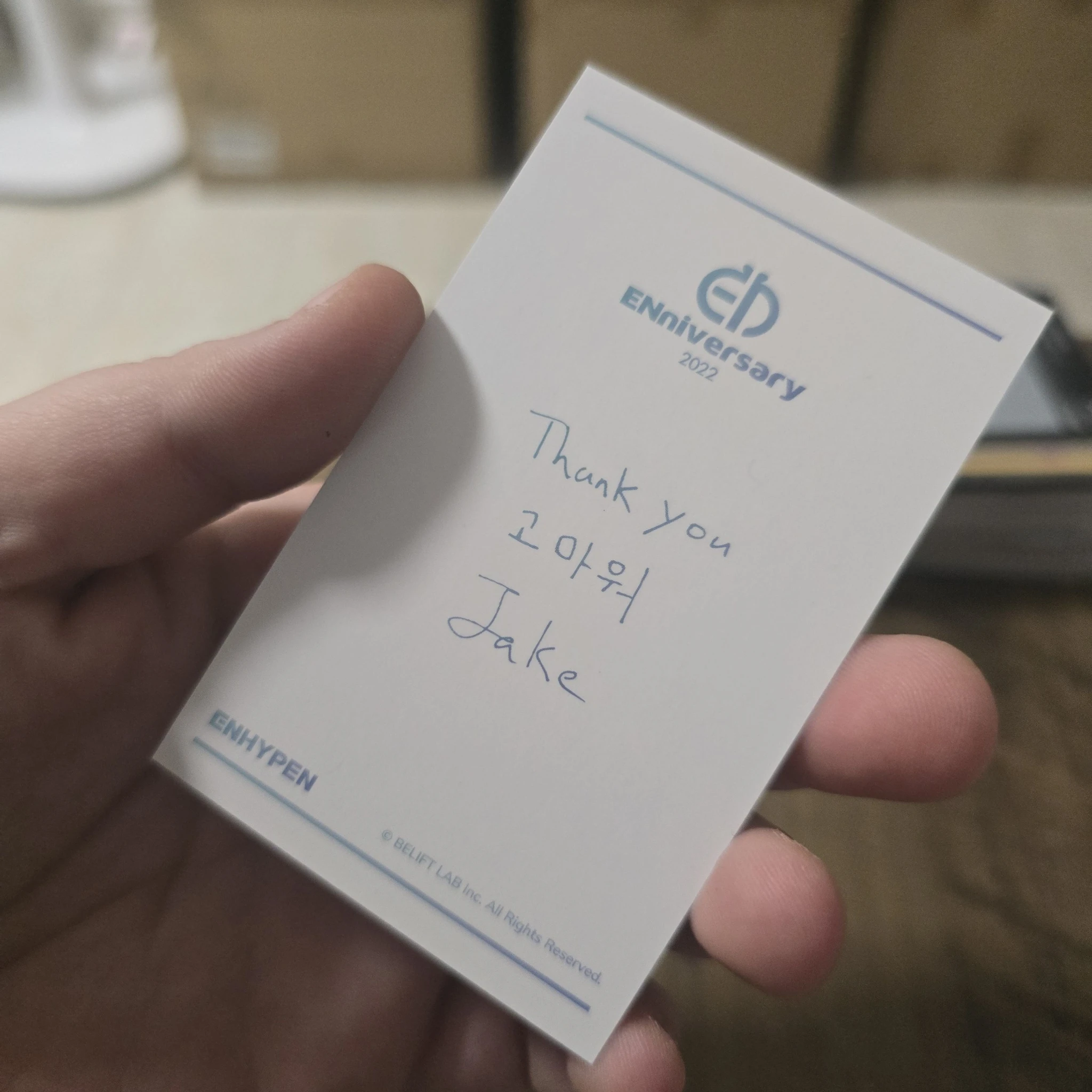 ENHYPEN Jake ENHYPEN - Jake - 2nd ENniversary Event merch photocard photo frame listing photo 2