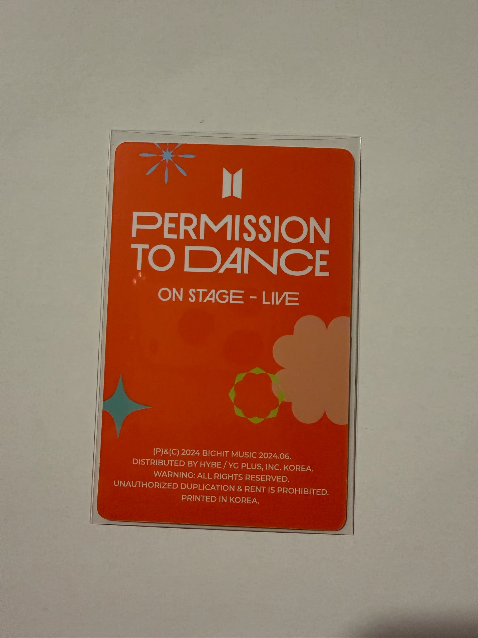 BTS Jimin BTS-Jimin-Album-Permission to Dance Live Album listing photo 2
