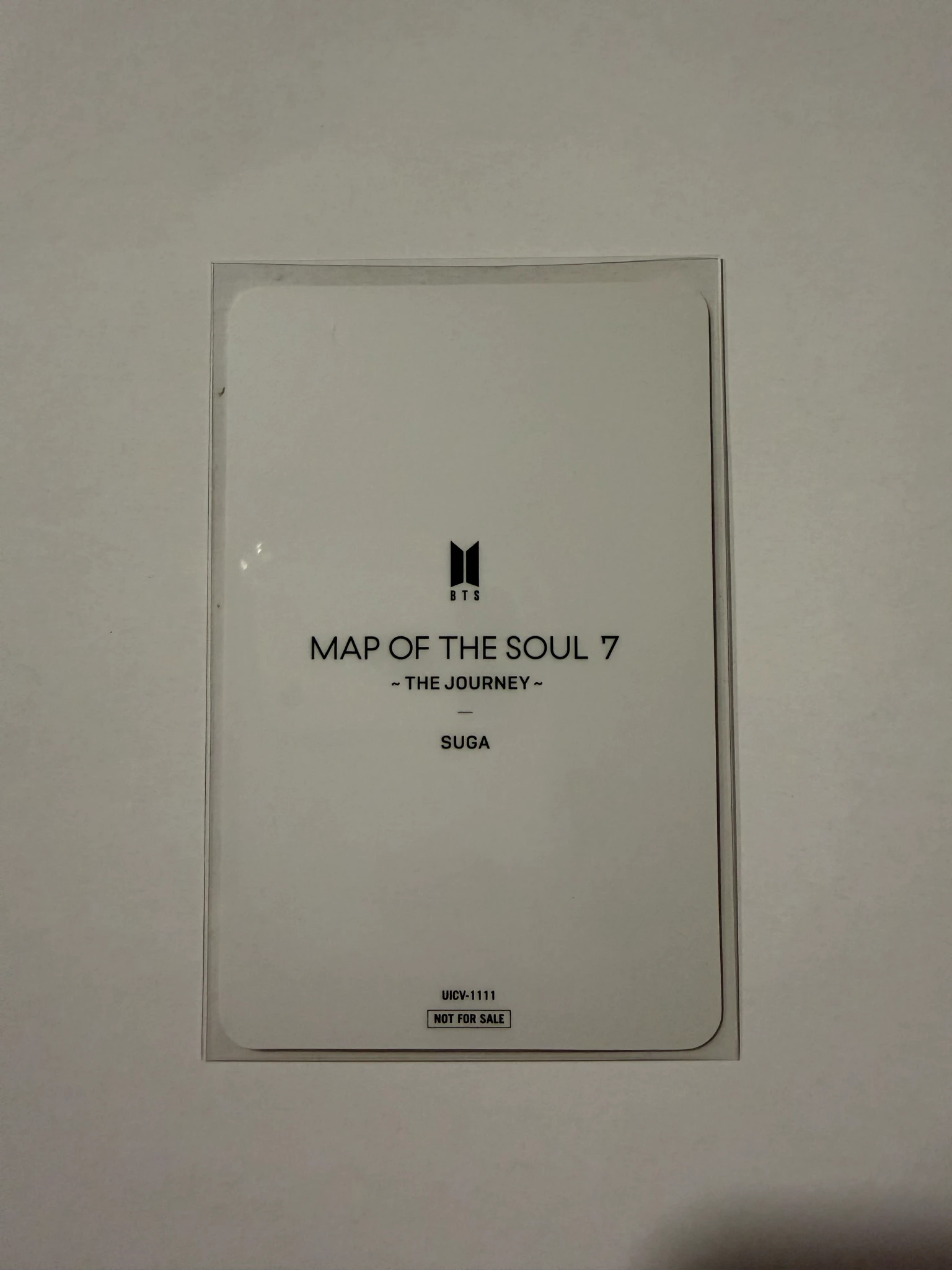 BTS SUGA BTS - SUGA - Map of the Soul: 7 ~ The Journey ~ Album album photocard regular ver. listing photo 2