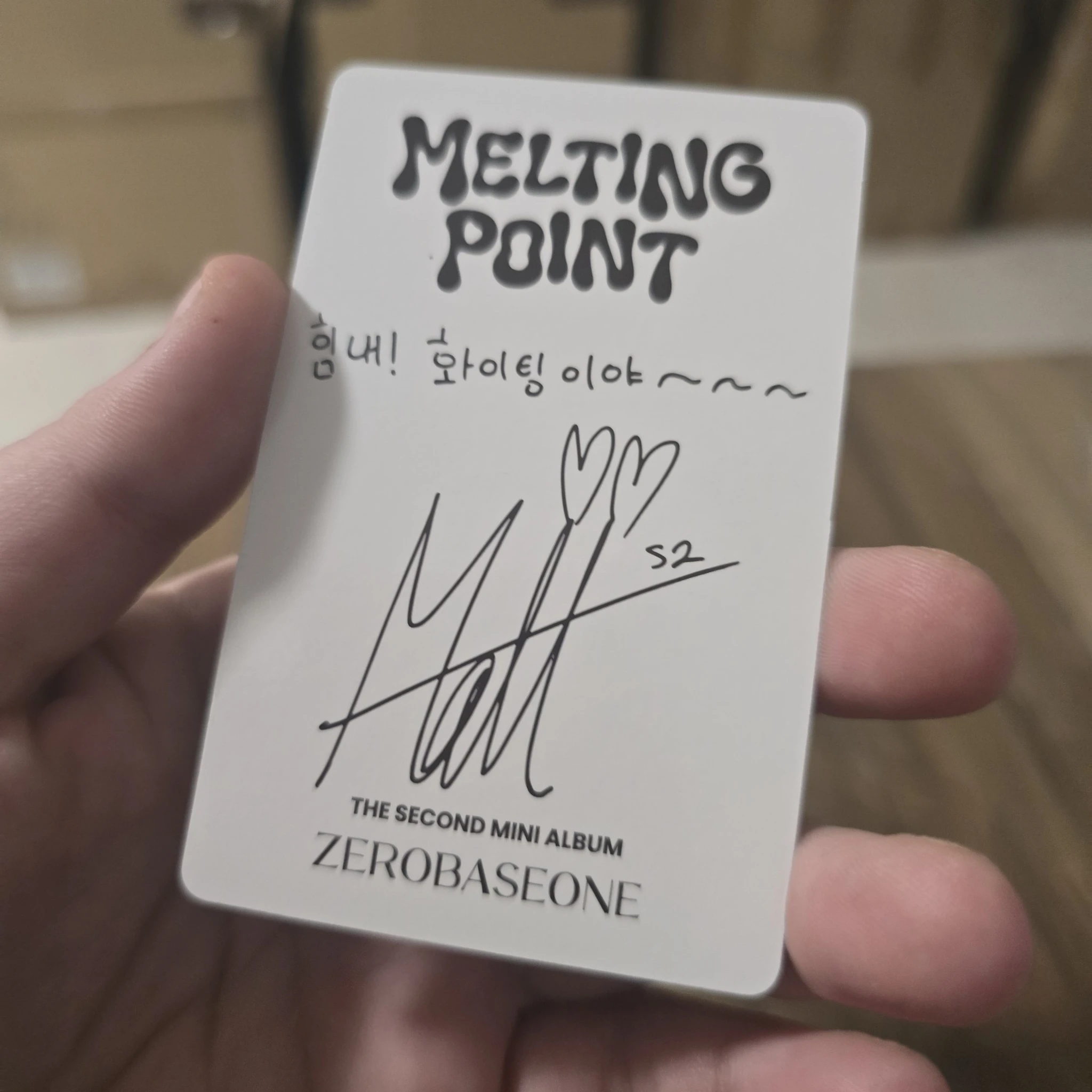 ZEROBASEONE Matthew ZEROBASEONE - Matthew - Melting Point Album loyalty version B version album photocard listing photo 2