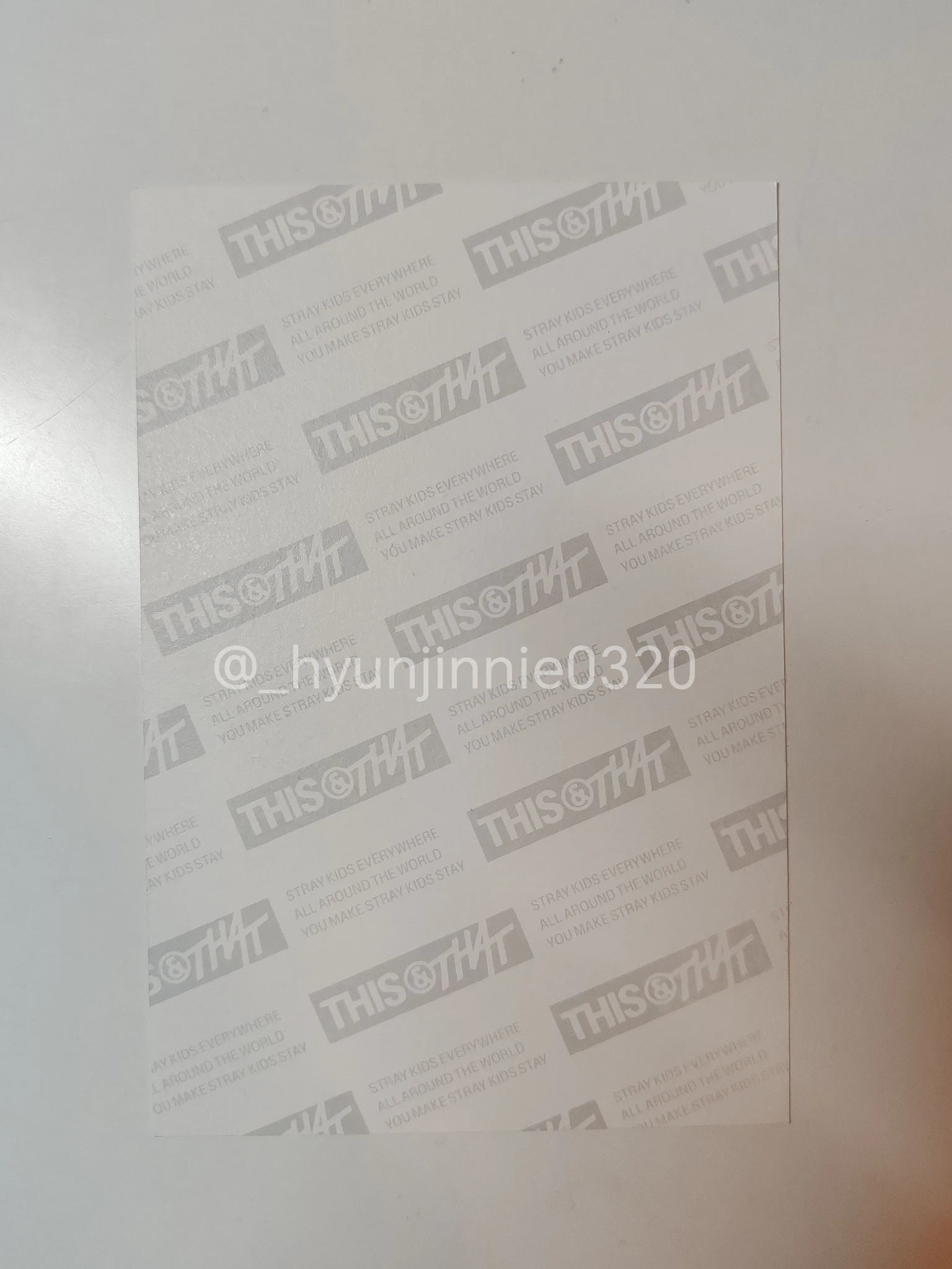 Stray Kids Stray Kids - This & That Album postcard album inclusion standard version listing photo 2
