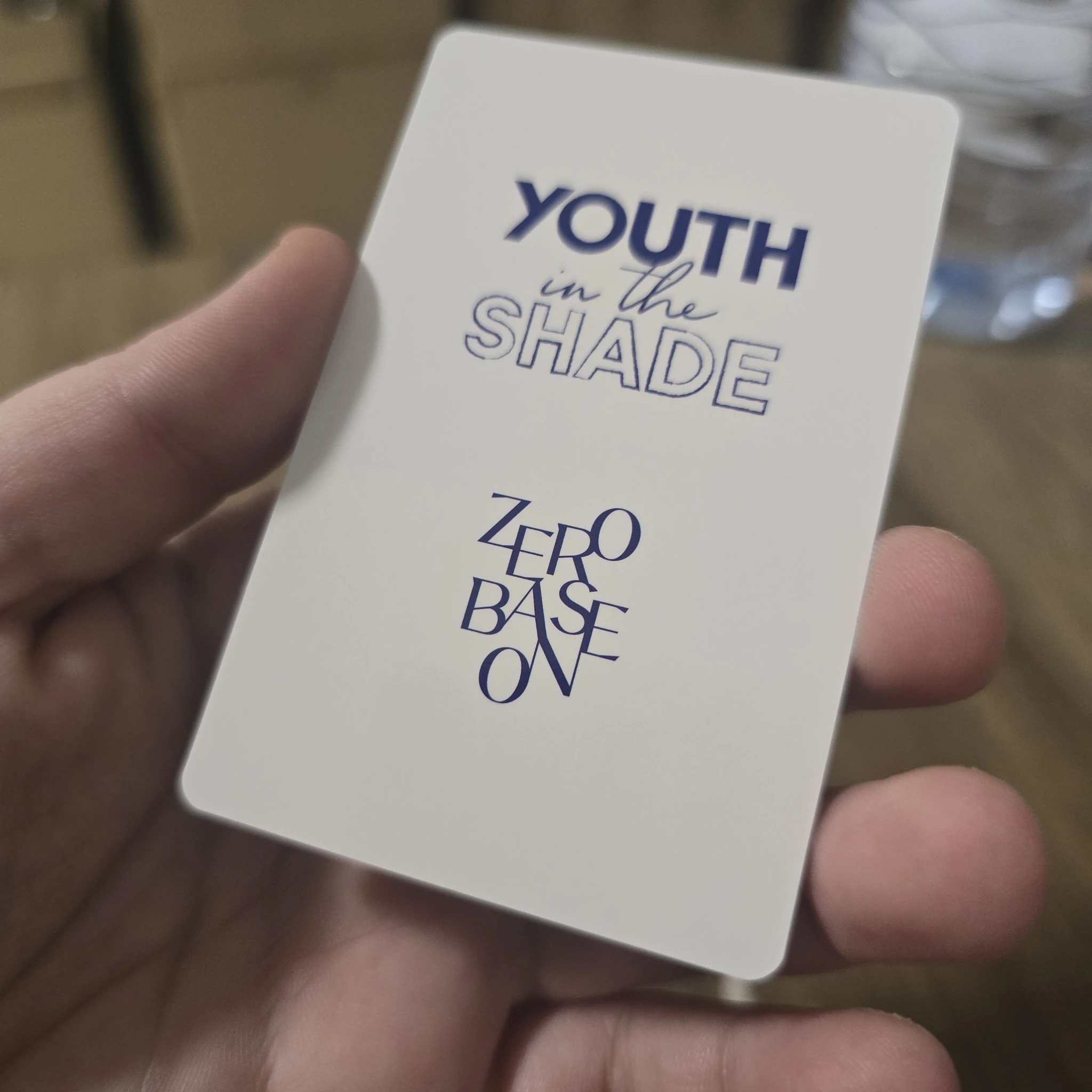 ZEROBASEONE Hanbin ZEROBASEONE - Hanbin - Youth in the Shade Album pob (pre-order benefit) tower records listing photo 2