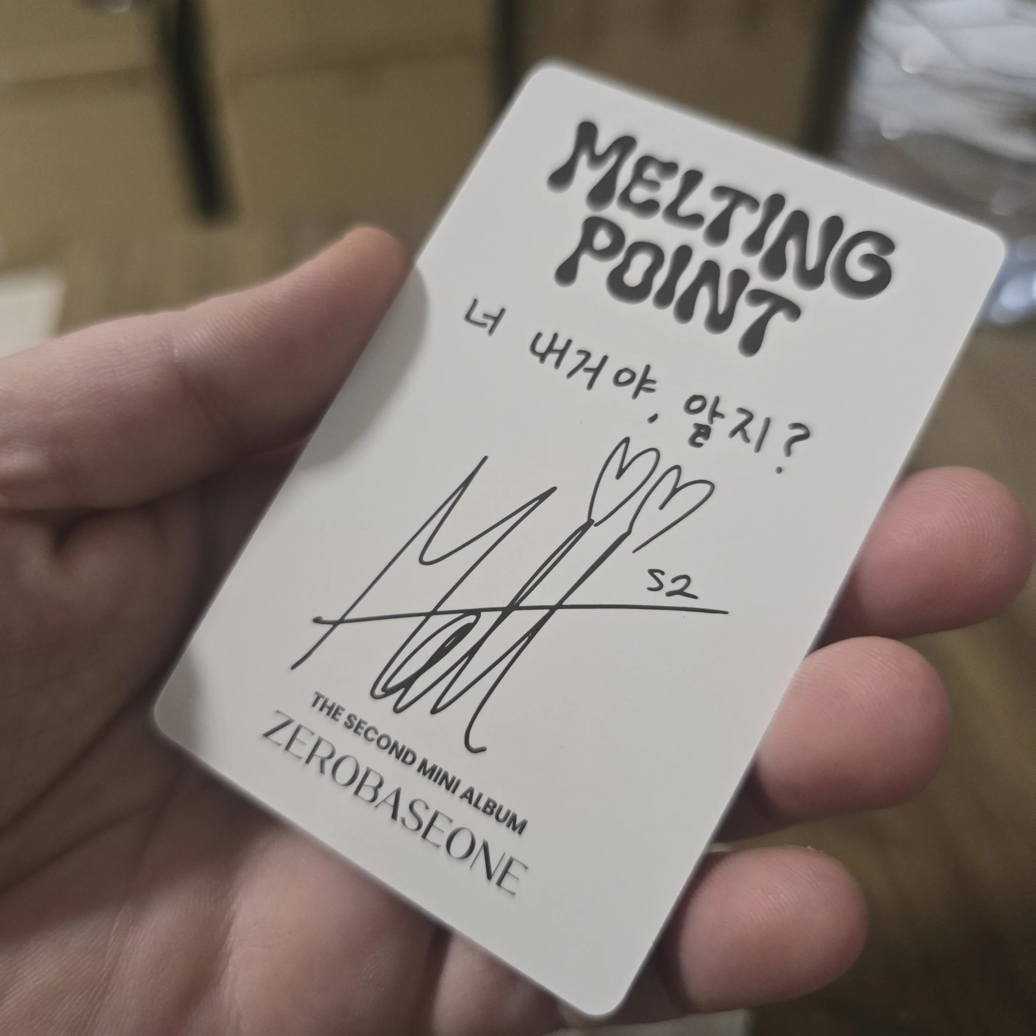 ZEROBASEONE Matthew ZEROBASEONE - Matthew - Melting Point Album album photocard loyalty version A version listing photo 2
