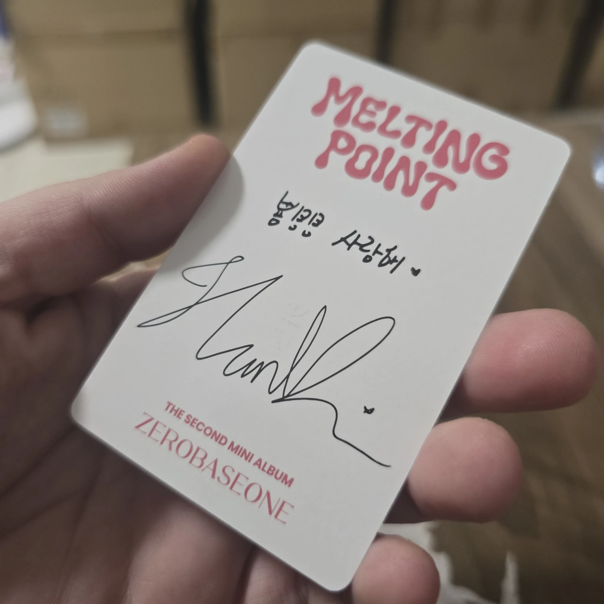 ZEROBASEONE Hanbin ZEROBASEONE - Hanbin - Melting Point Album fairytale listing photo 2