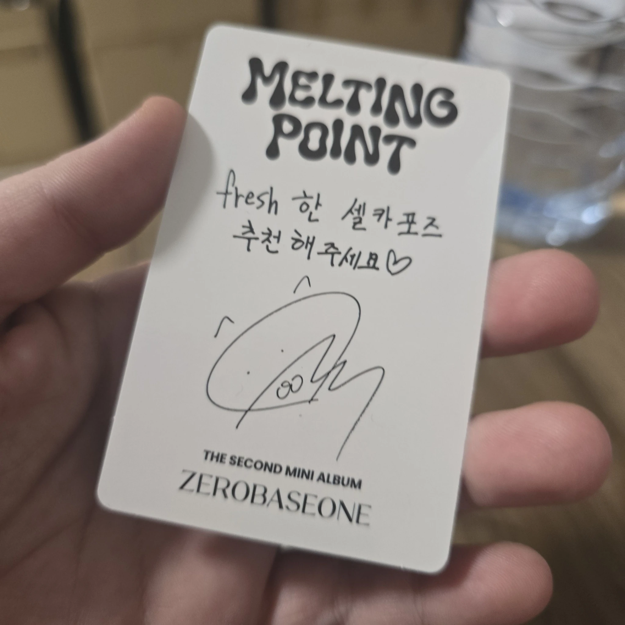 ZEROBASEONE Gunwook ZEROBASEONE - Gunwook - Melting Point Album loyalty version B version album photocard listing photo 2