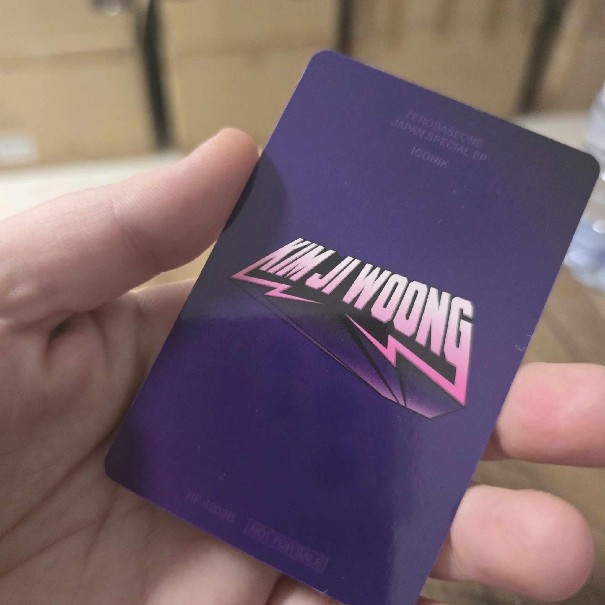 ZEROBASEONE Jiwoong ZEROBASEONE - Jiwoong - ICONIK Album album photocard japanese album solo jacket version A version listing photo 2