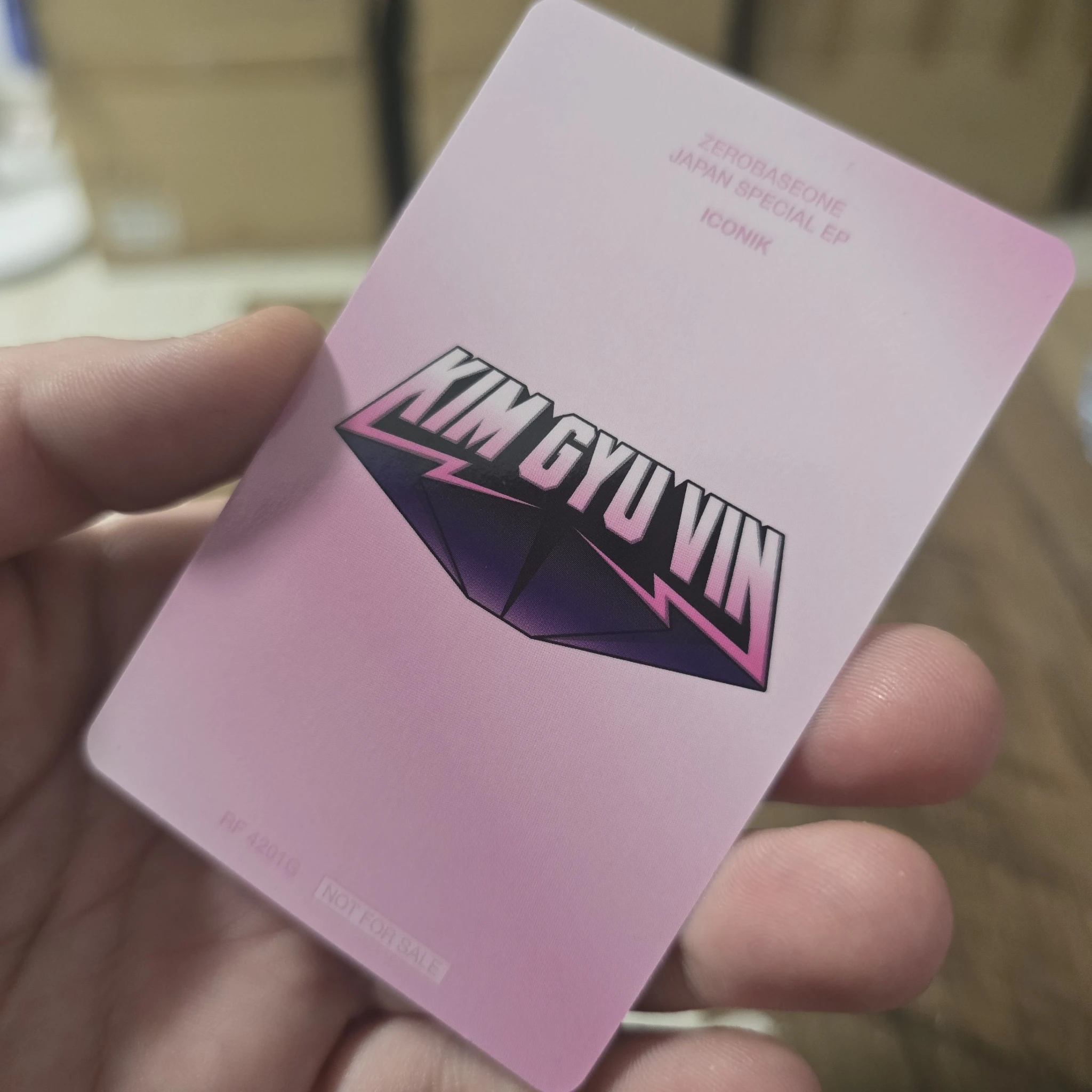 ZEROBASEONE Gyuvin ZEROBASEONE - Gyuvin - ICONIK Album album photocard japanese album solo jacket version C version listing photo 2
