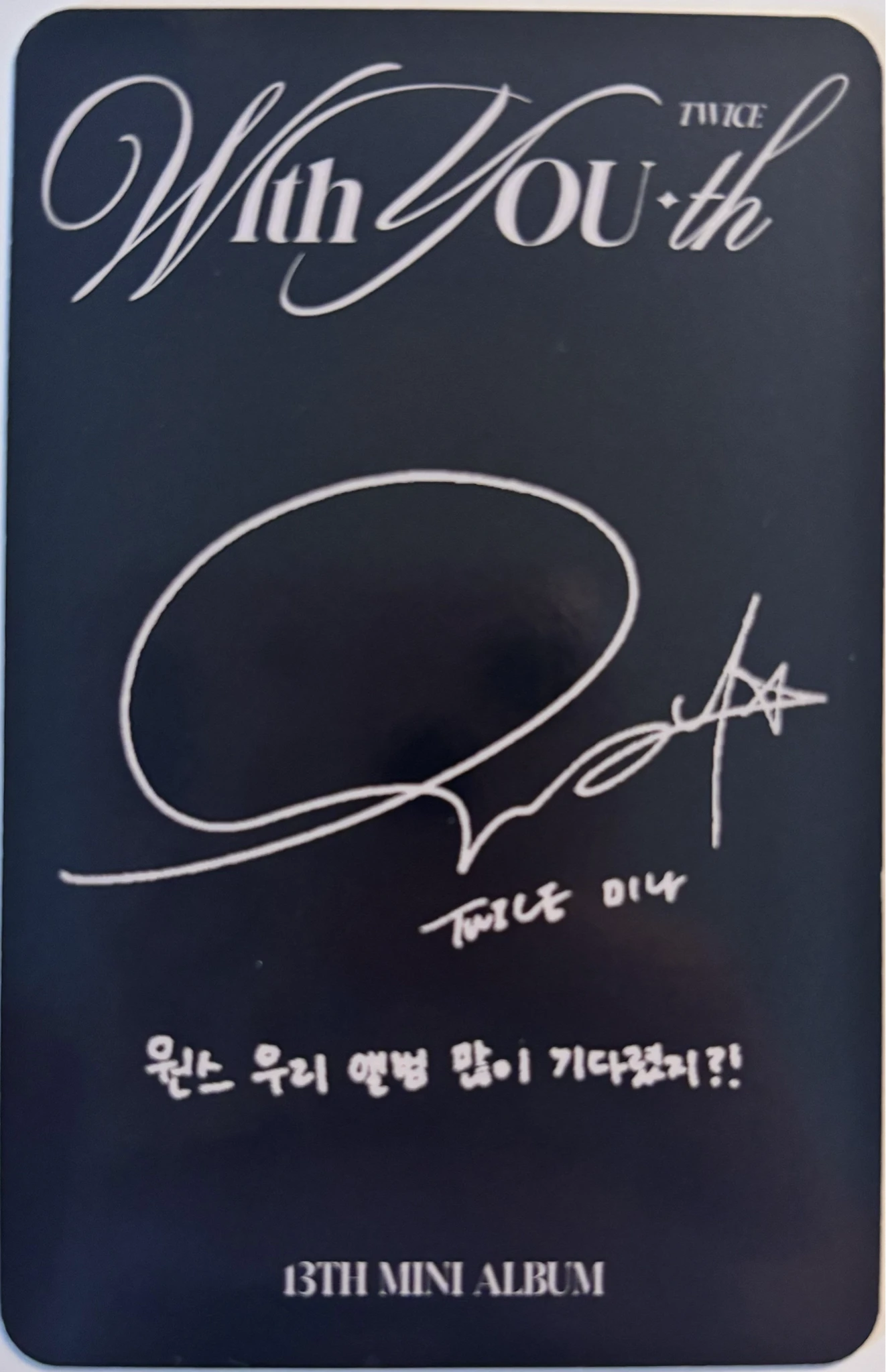 TWICE Mina TWICE-Mina-Album-with you-th listing photo 2