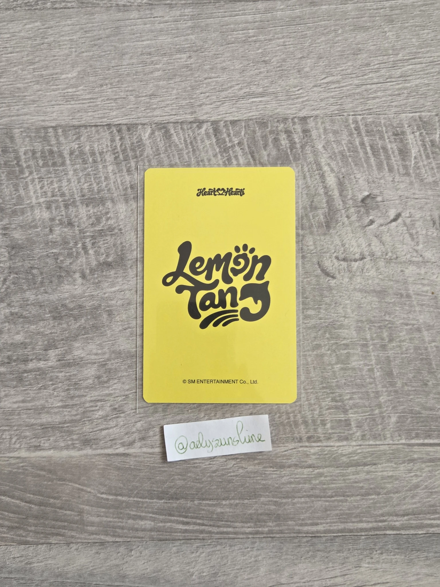 Hearts2Hearts Carmen Hearts2Hearts - Carmen - Lemon Tang Album k idol shop lucky draw (LD) listing photo 2