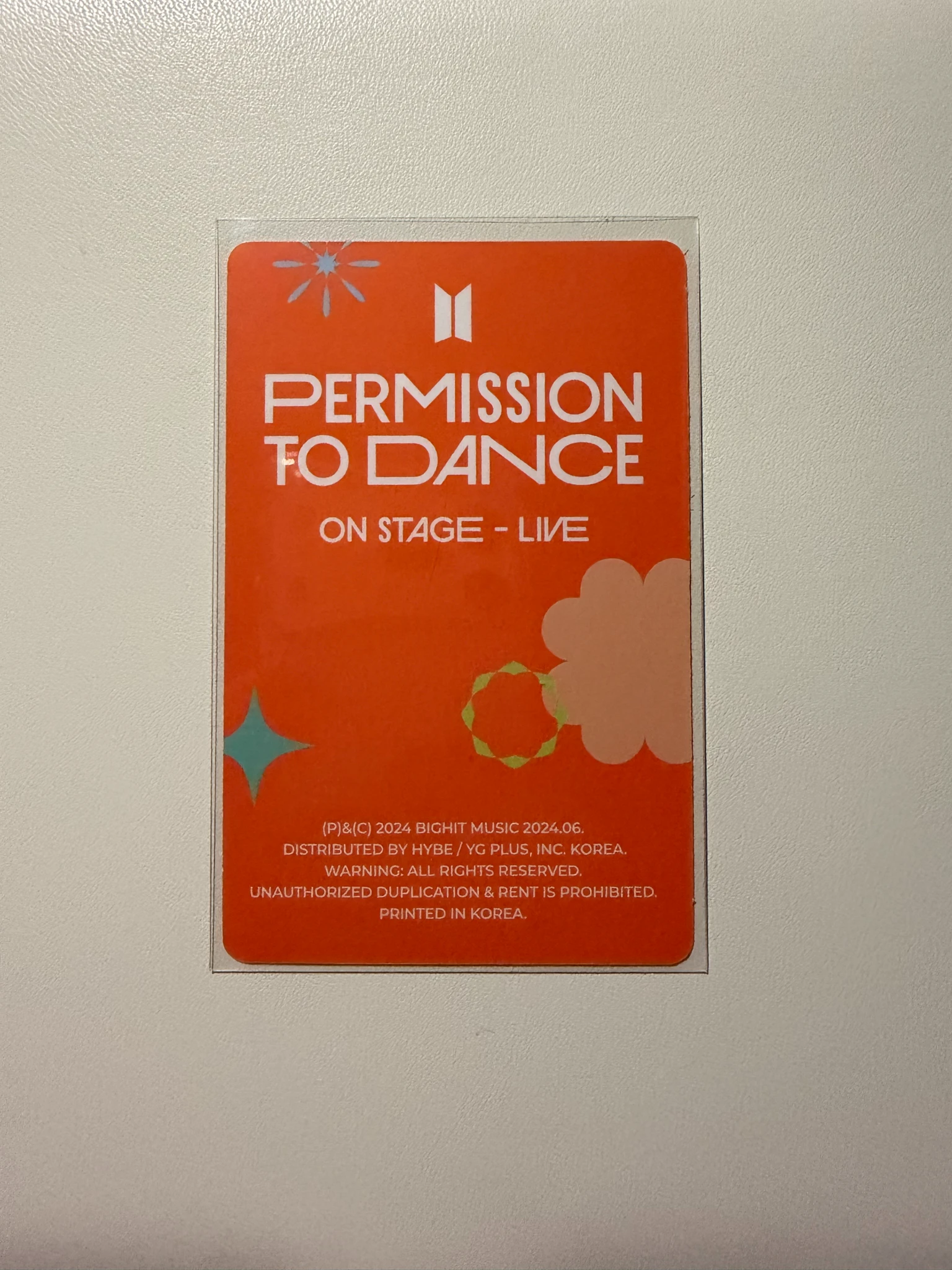 BTS SUGA BTS-SUGA-Album-Permission to Dance Live Album listing photo 2
