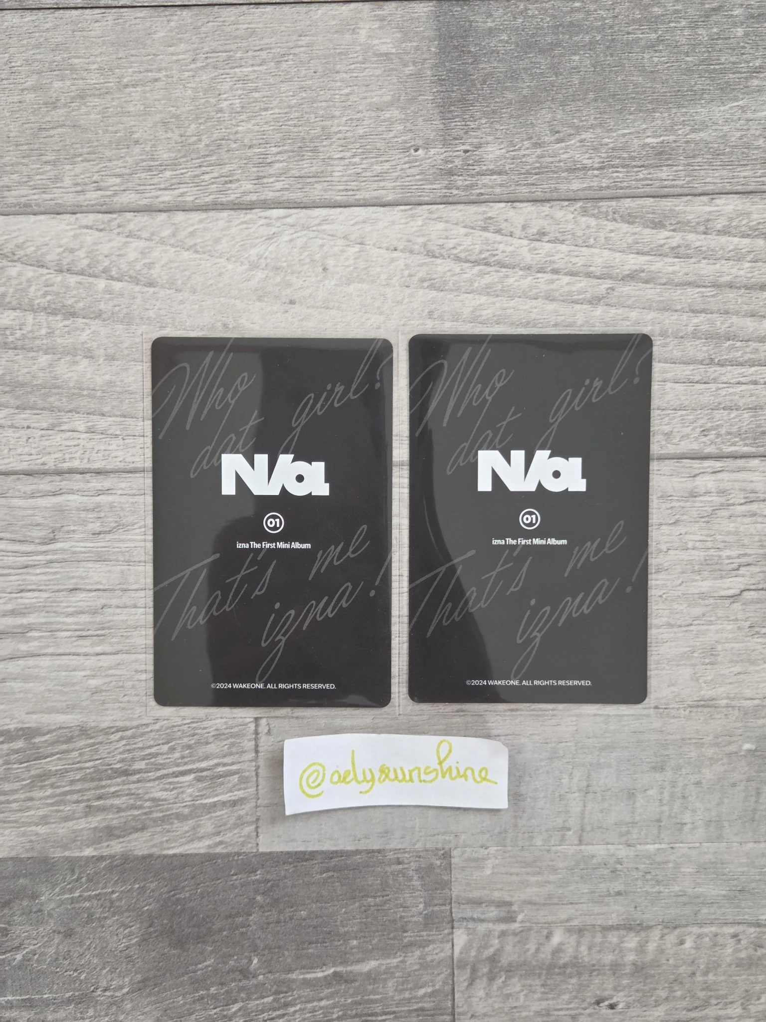 izna Koko izna - N/a Album merch photocard tin case photocard set listing photo 2