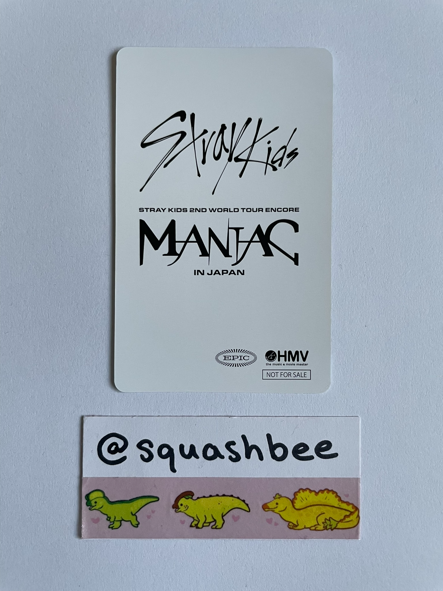 Stray Kids Seungmin Stray Kids - Seungmin - 2nd World Tour MANIAC ENCORE in JAPAN Blu-ray Other hmv pre-order benefit (pob) listing photo 2