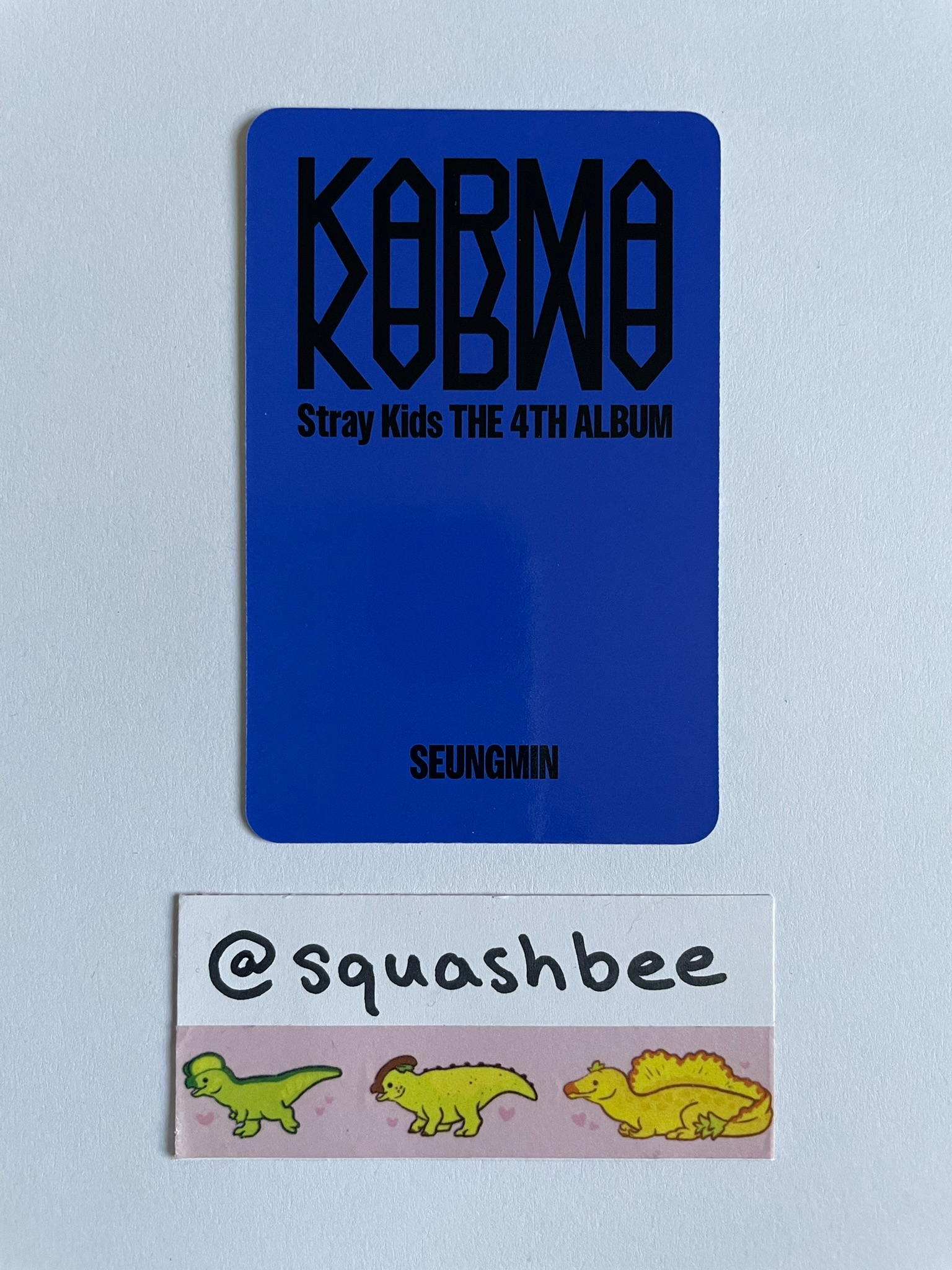 Stray Kids Seungmin Stray Kids - Seungmin - KARMA Album album photocard pre-order benefit Skzoo Ver listing photo 2