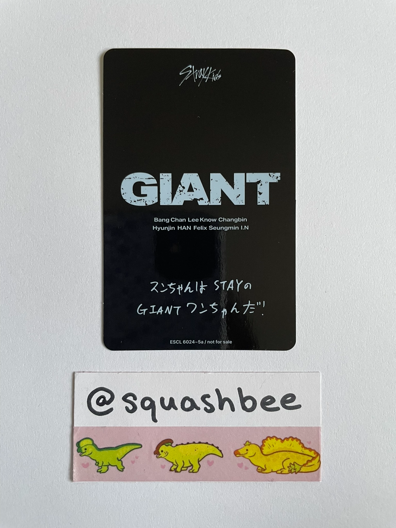 Stray Kids Seungmin Stray Kids - Seungmin - GIANT Album album photocard A version limited edition FPO listing photo 2