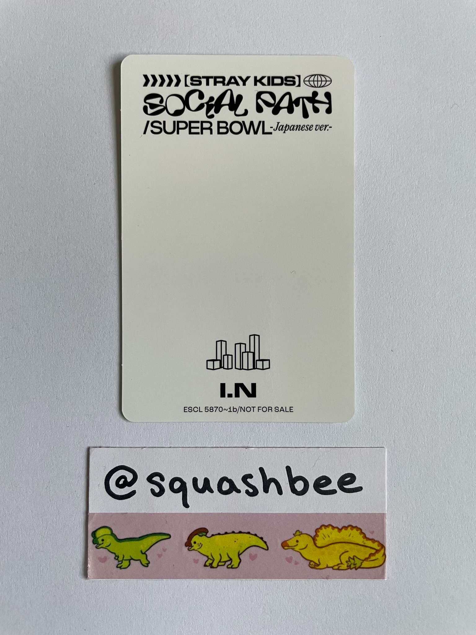 Stray Kids I.N Stray Kids - I.N - Social Path Album album photocard limited version A version listing photo 2