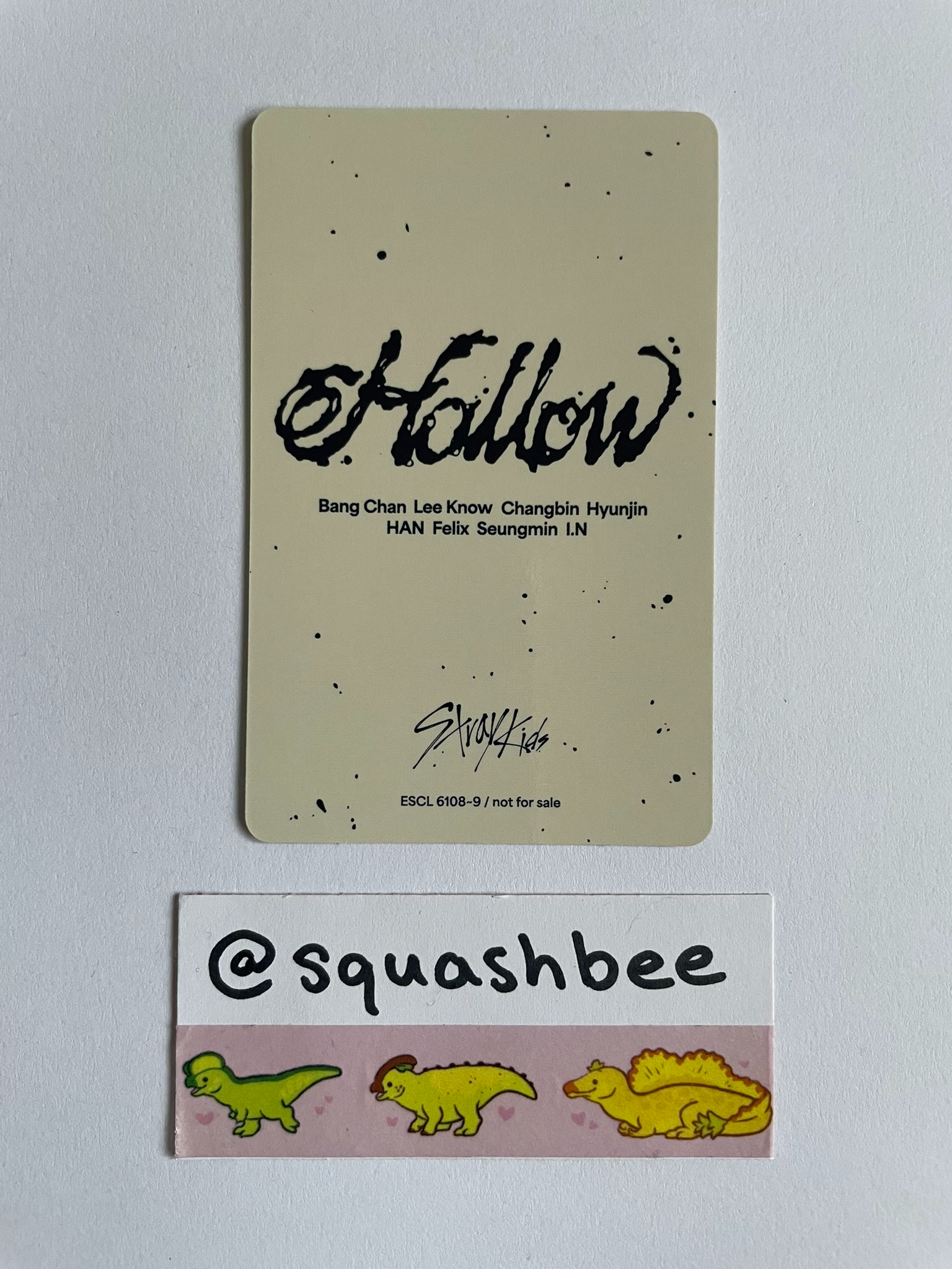 Stray Kids I.N Stray Kids - I.N - Hollow Album album photocard limited edition first press only bad image - replace listing photo 2