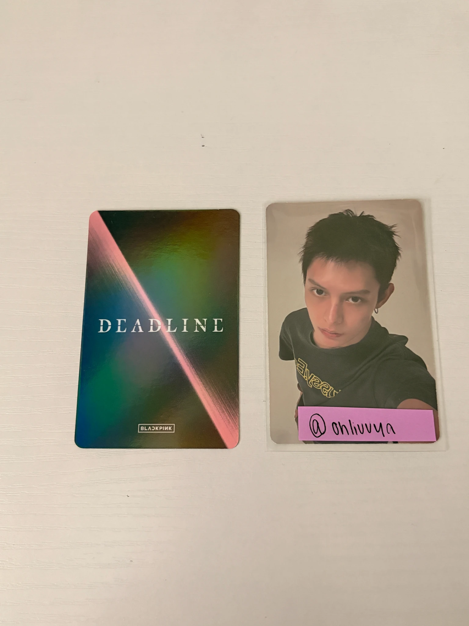 BLACKPINK Rosé BLACKPINK - Rosé - Deadline Album silver version album photocard listing photo 2